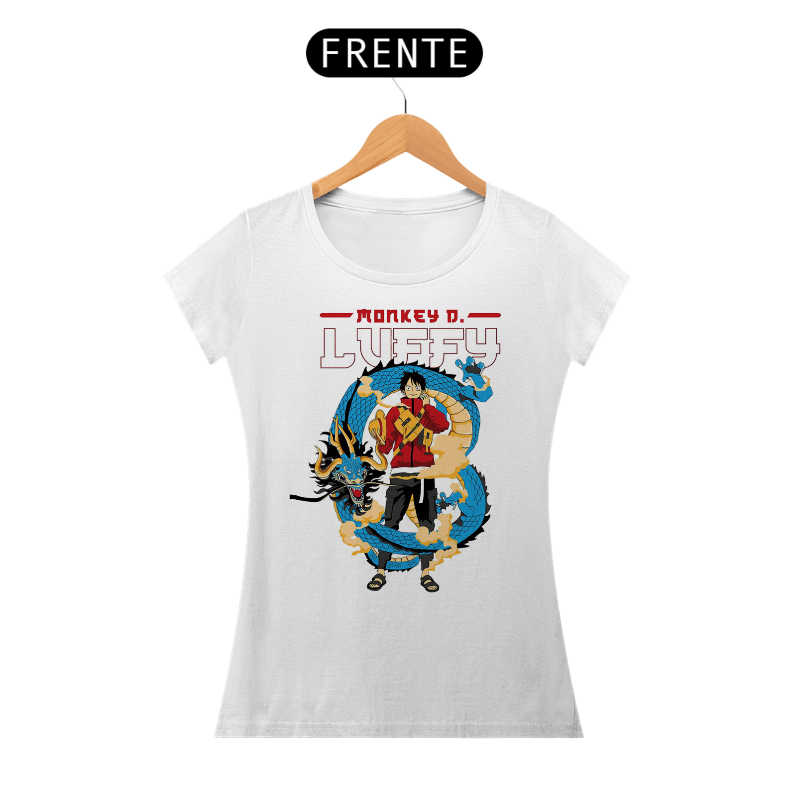 Nome do produto: Camiseta feminina Monkey D. Luffy