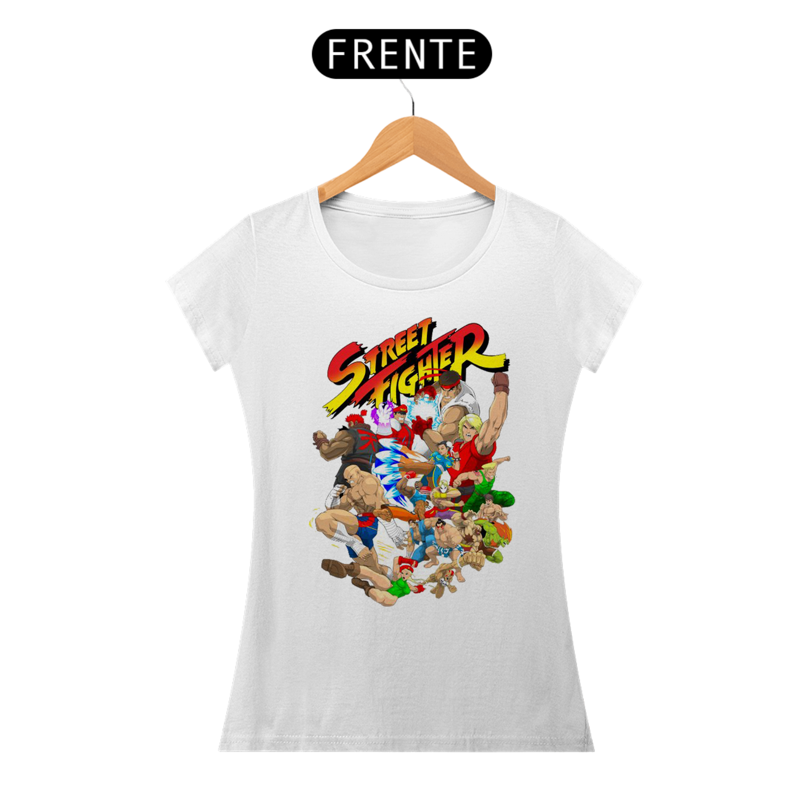 Nome do produto: Camiseta feminina Street fighter
