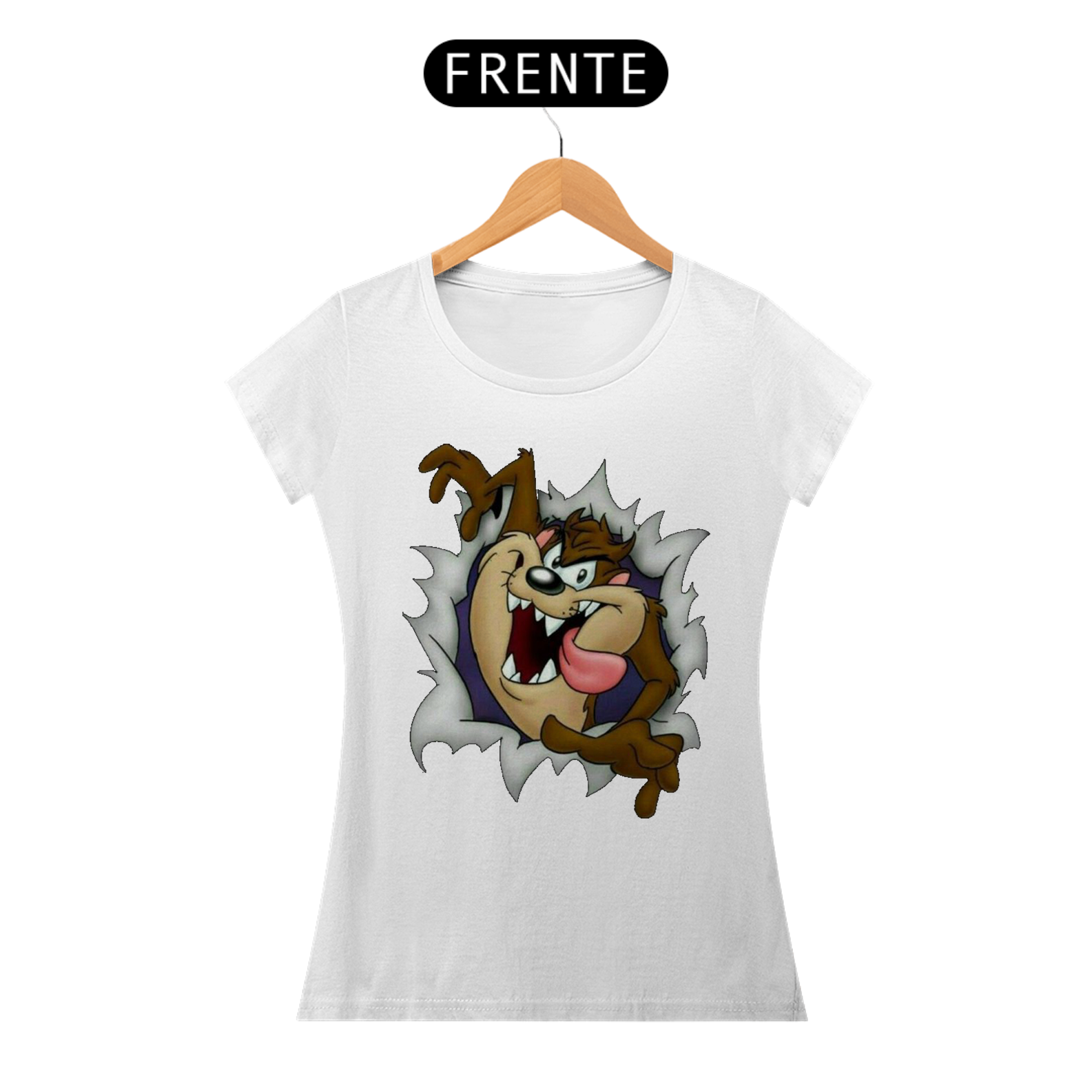 Nome do produto: Camiseta feminina Taz Mania