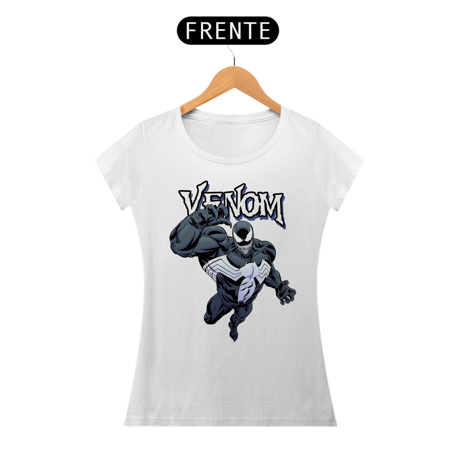 Nome do produto: Camiseta feminina Venom