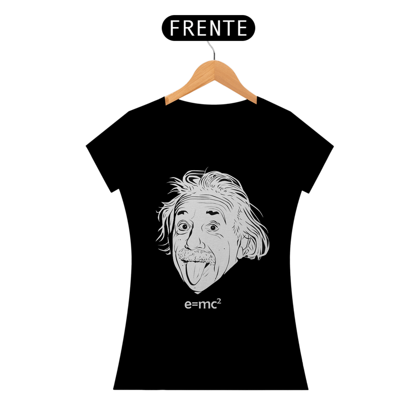 Nome do produto: Camiseta feminina Albert Einstein