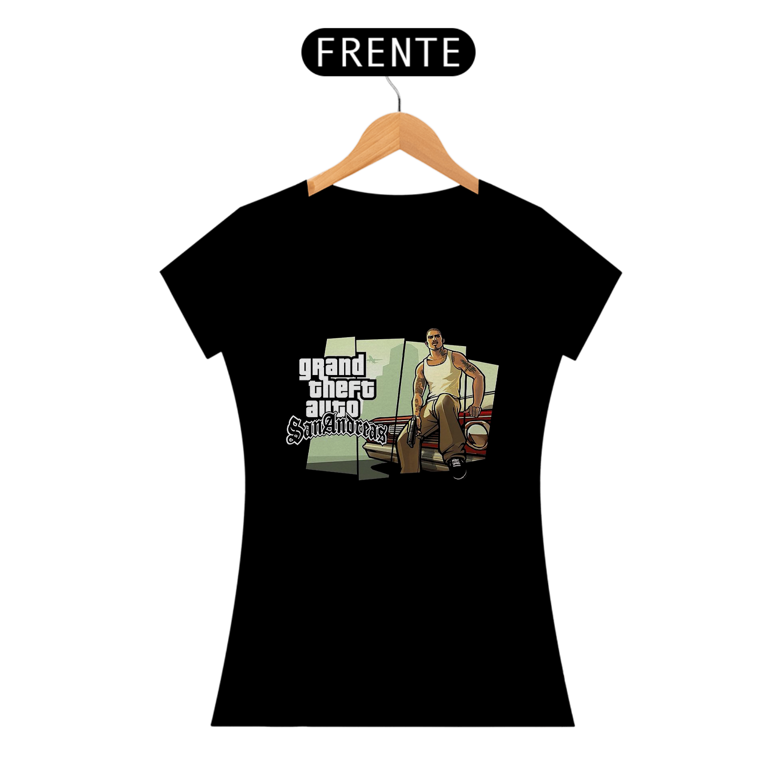 Nome do produto: Camiseta feminina GTA San andreas