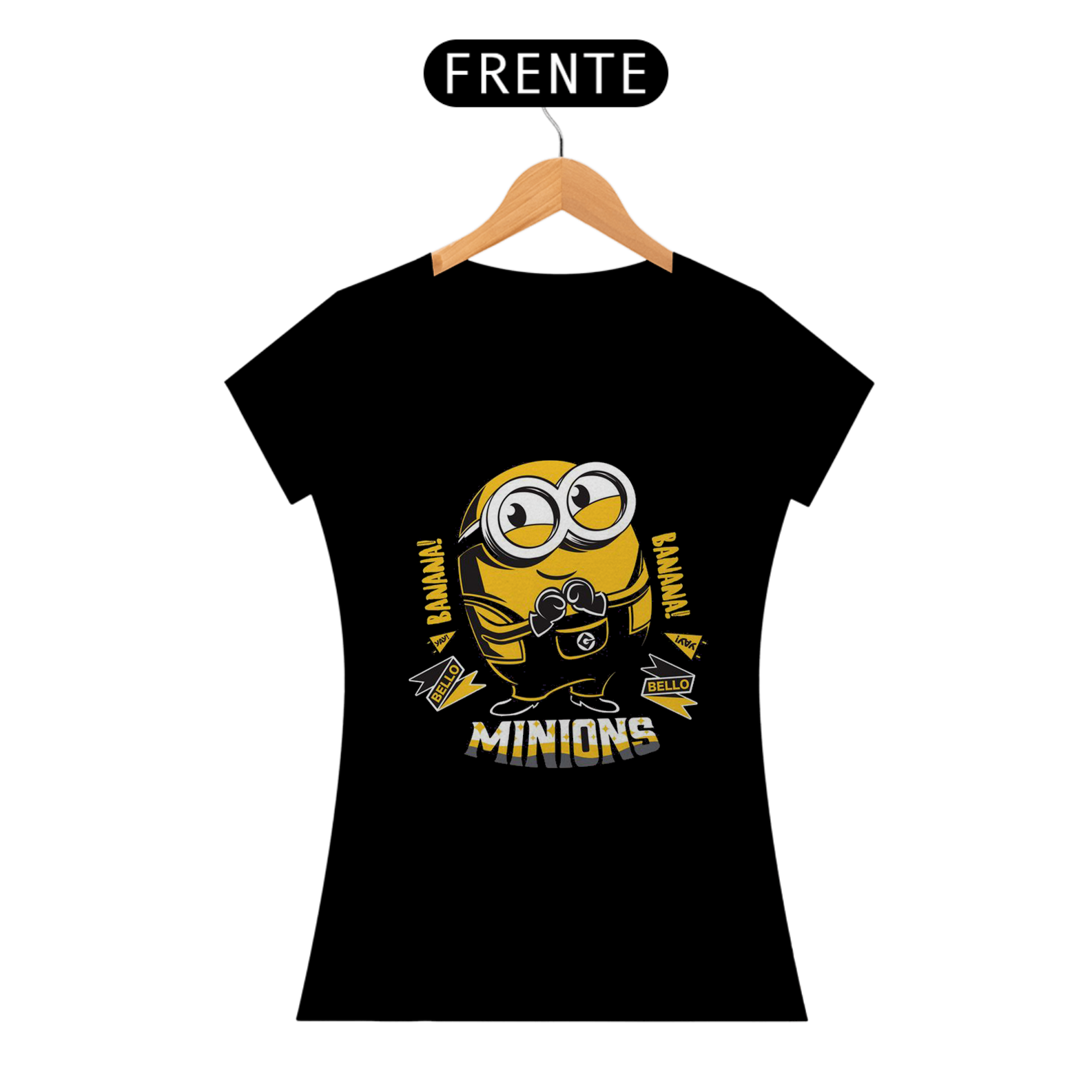 Nome do produto: Camiseta feminina Minions banana