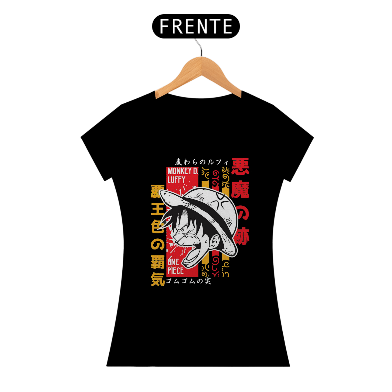 Nome do produto: Camiseta feminina Luffy - One piece
