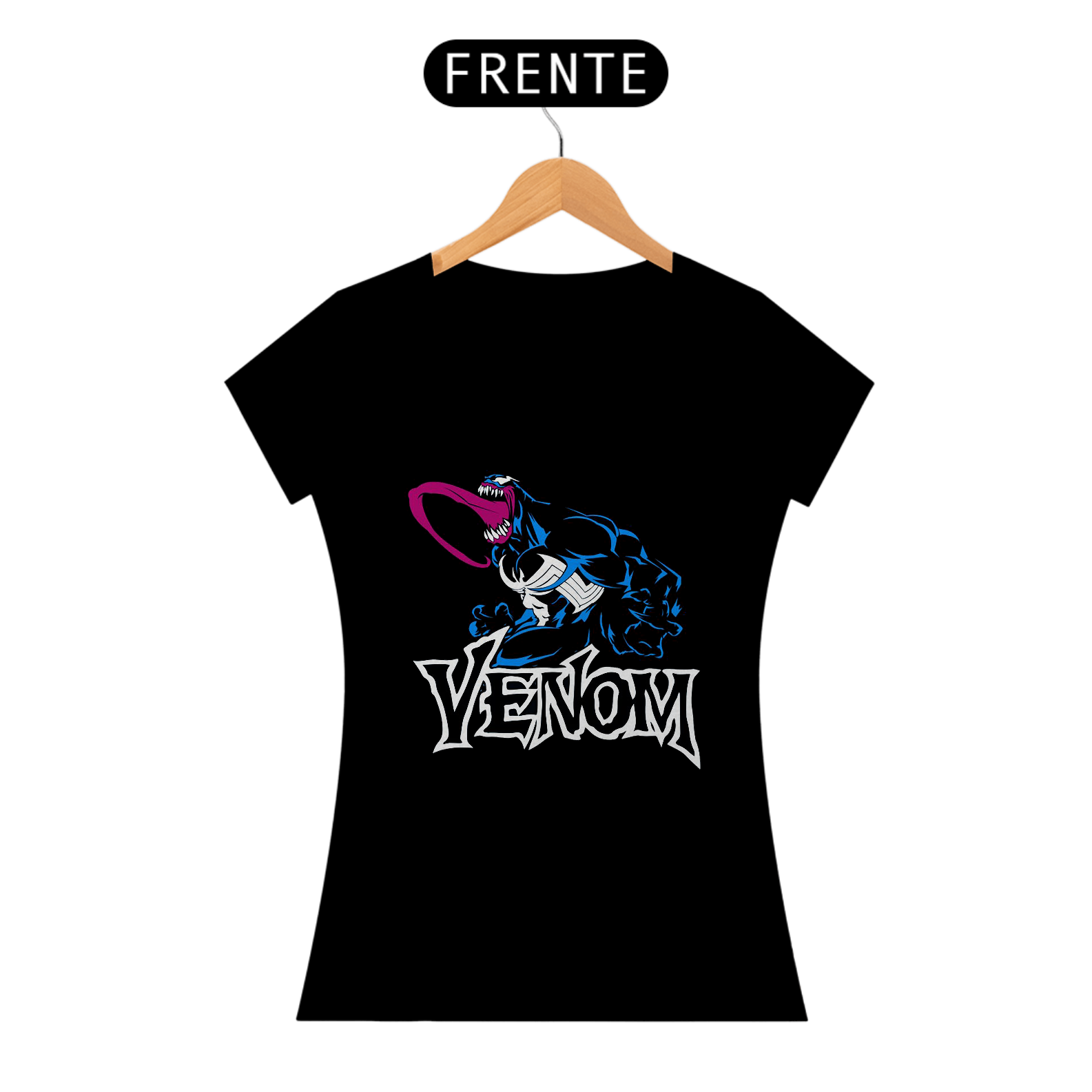 Nome do produto: Camiseta feminina Venom