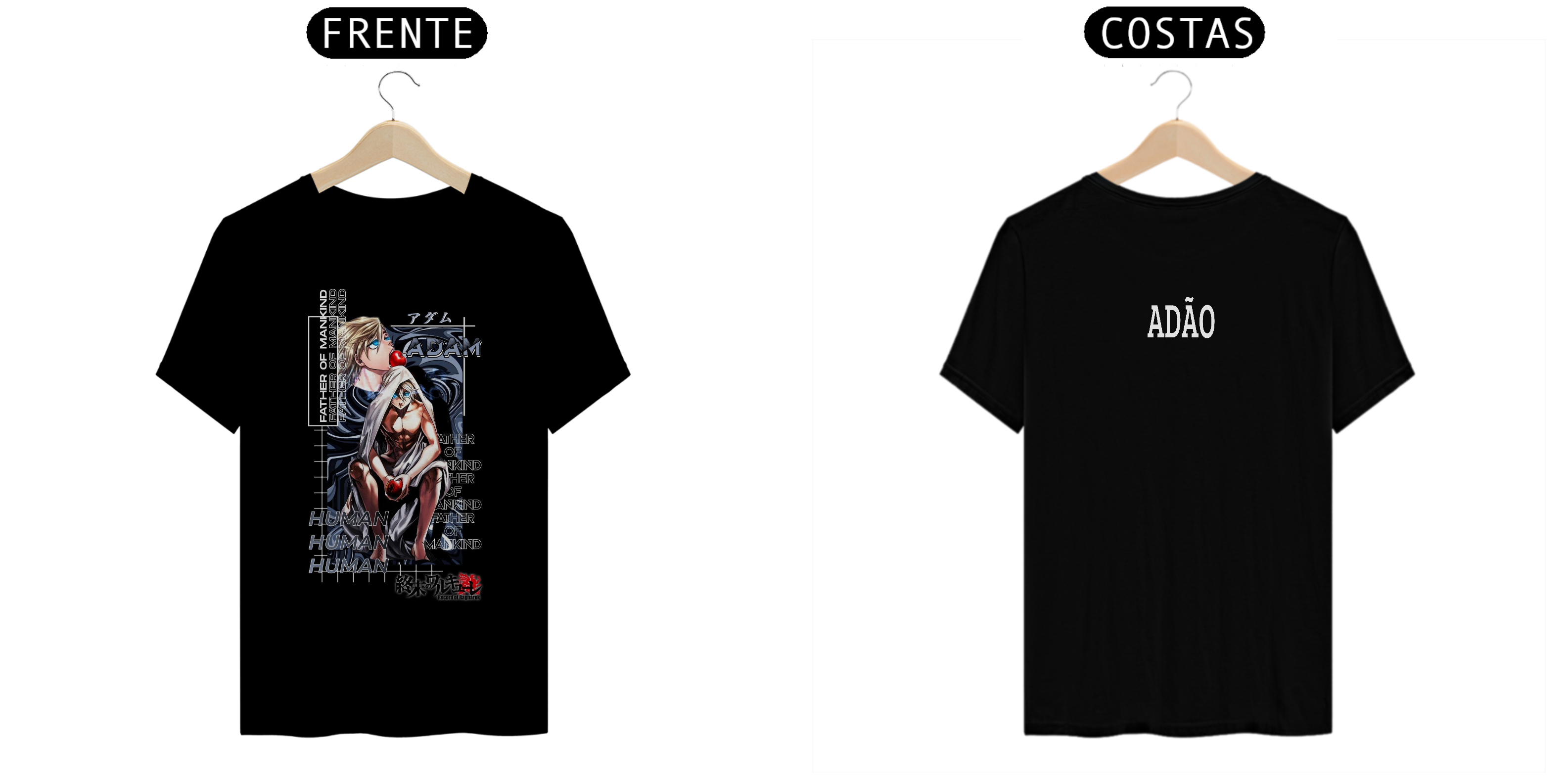 Nome do produto: CAMISETA ,100% ALGODÃO, ANIME MANGA ADÃO