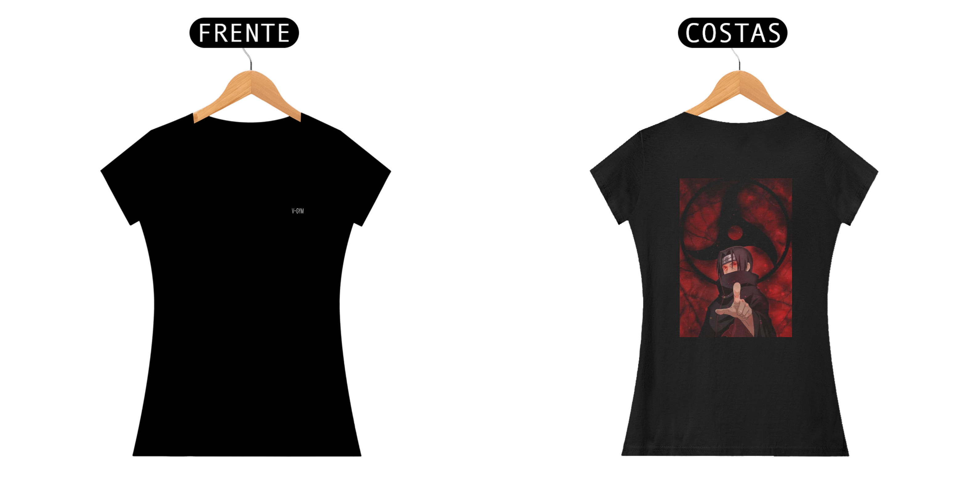 Nome do produto: CAMISA FEMININA ANIME ITACHI