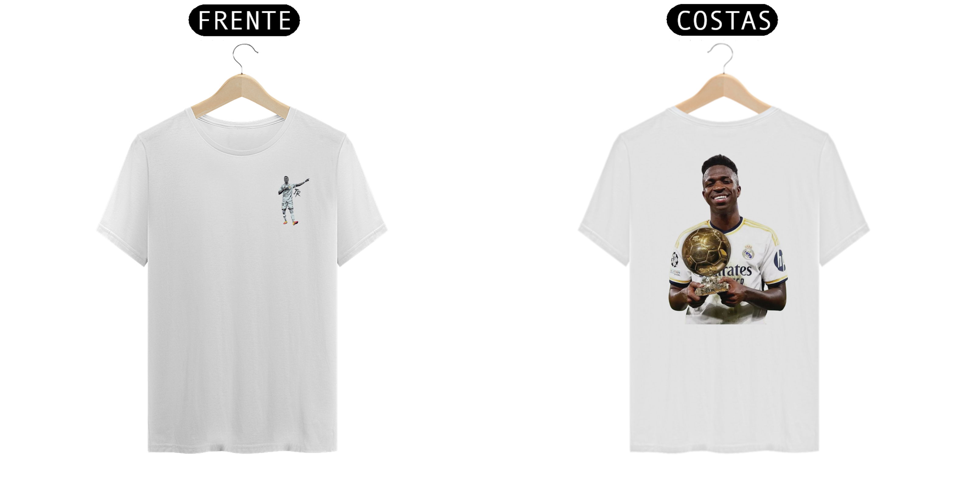 Nome do produto: Vini JR Bola de Ouro Graphic Tee