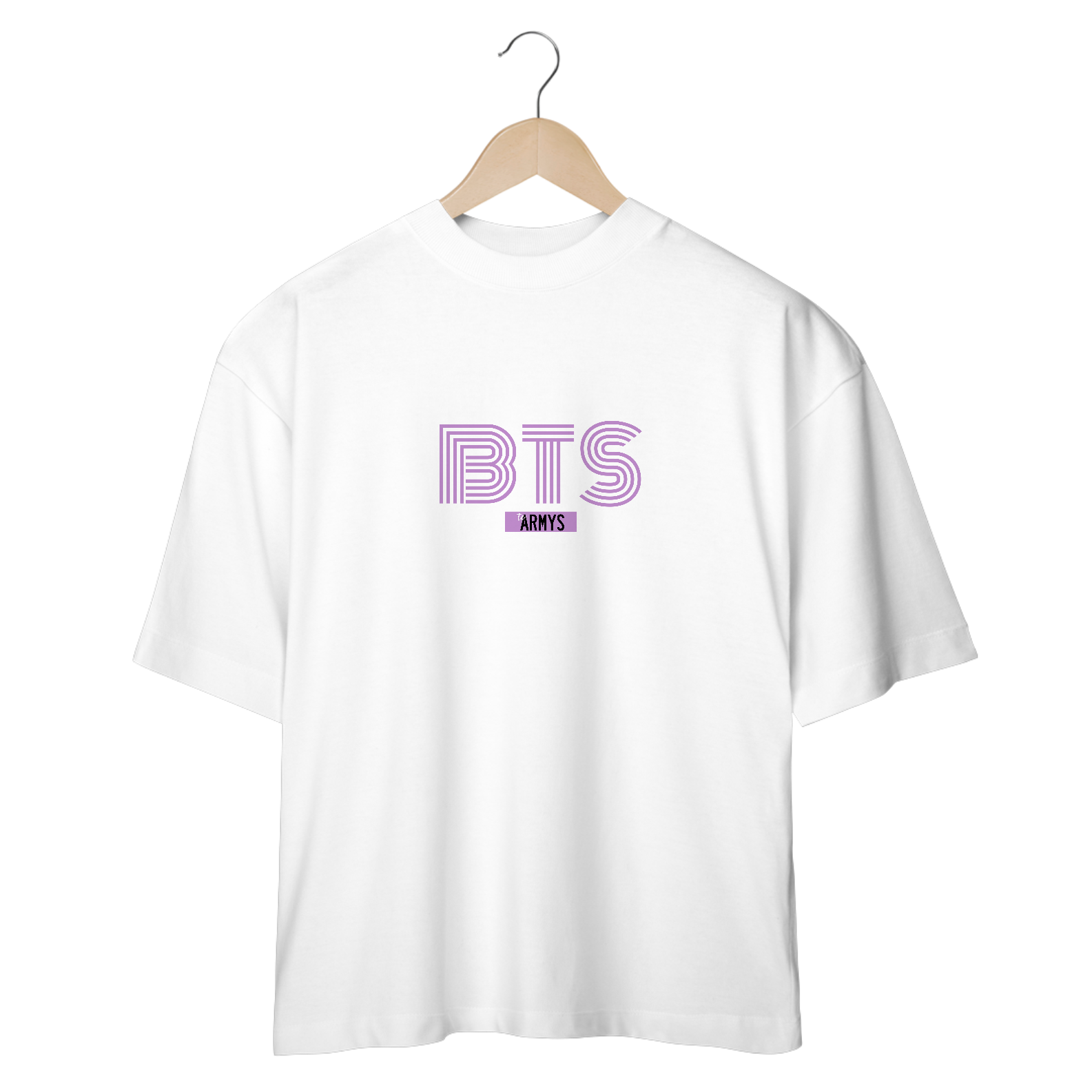 Nome do produto: Camiseta Oversized -  BTS - To Armys