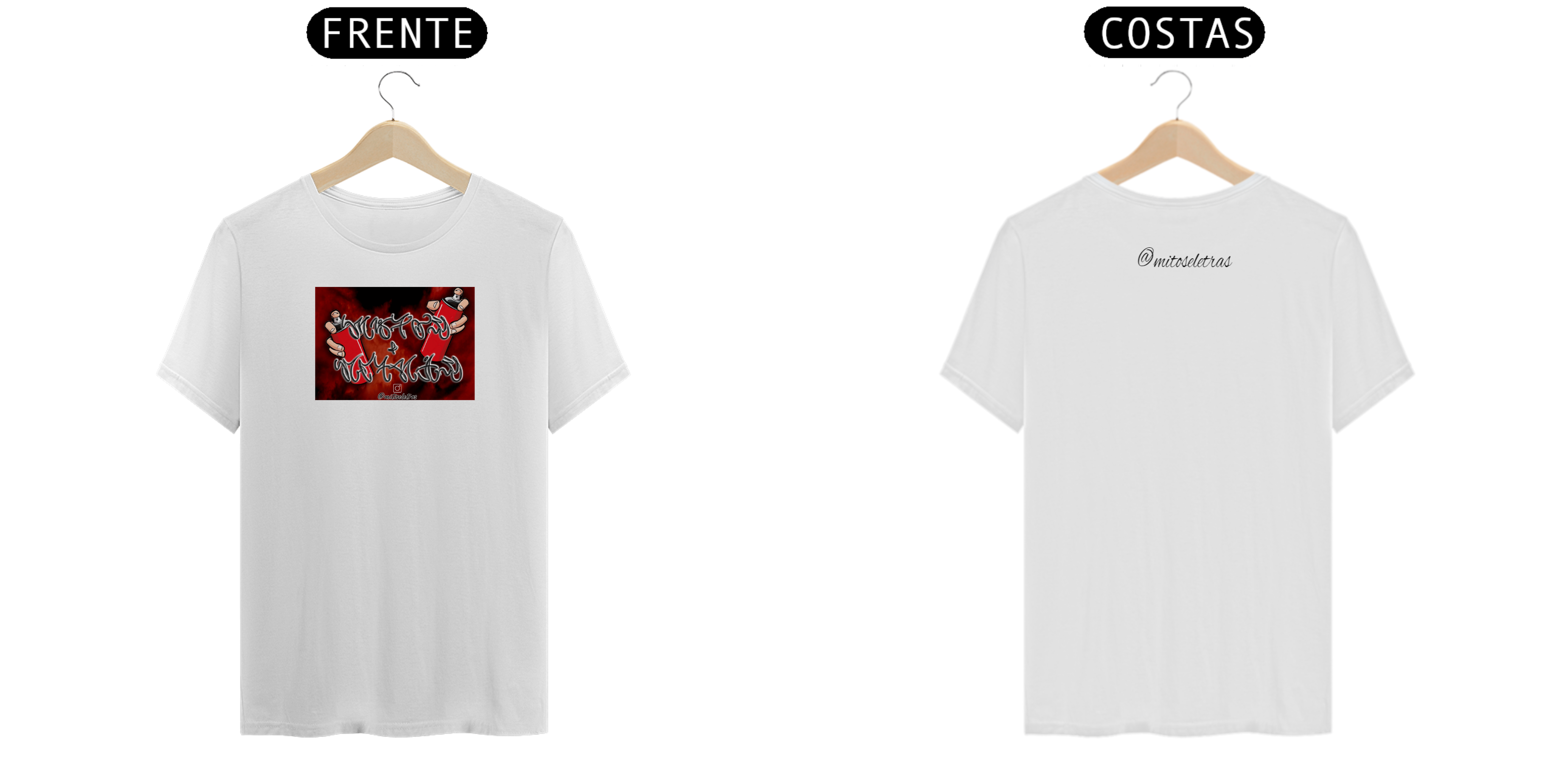 Nome do produto: Camiseta Mitos e Letras Smoke