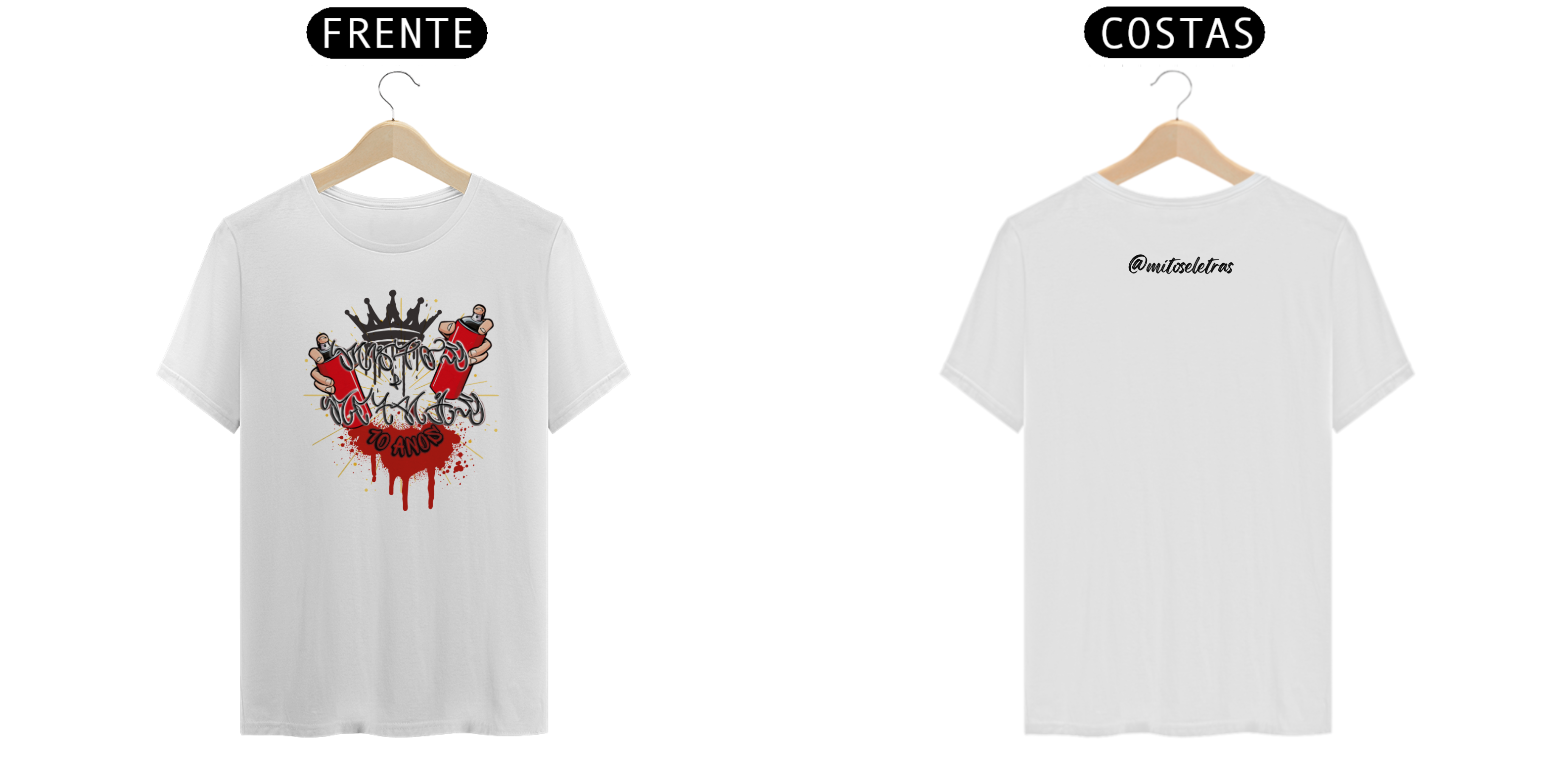 Nome do produto: CAMISETA MITOS 10 ANOS