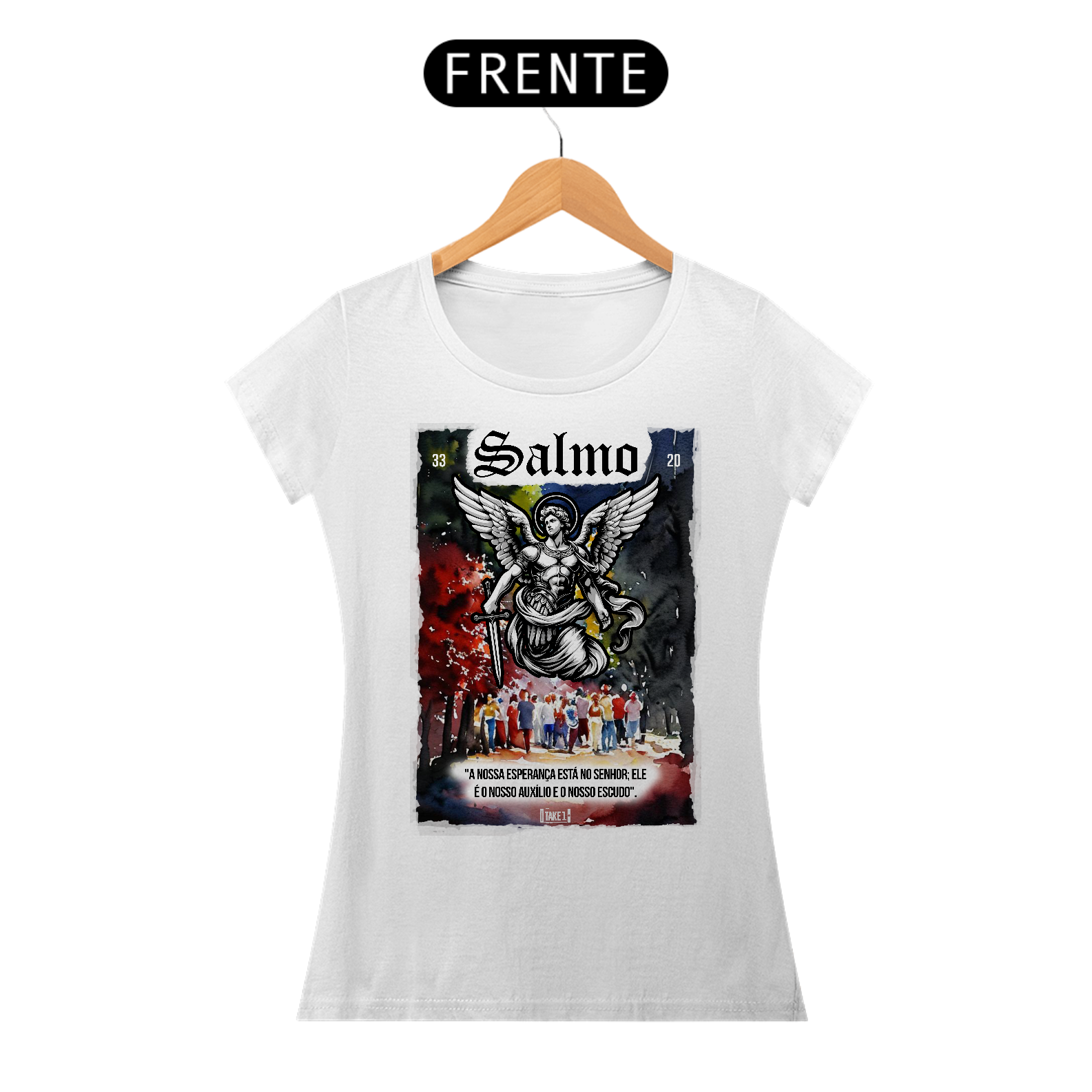 Nome do produto: Salmo 33 Baby look White