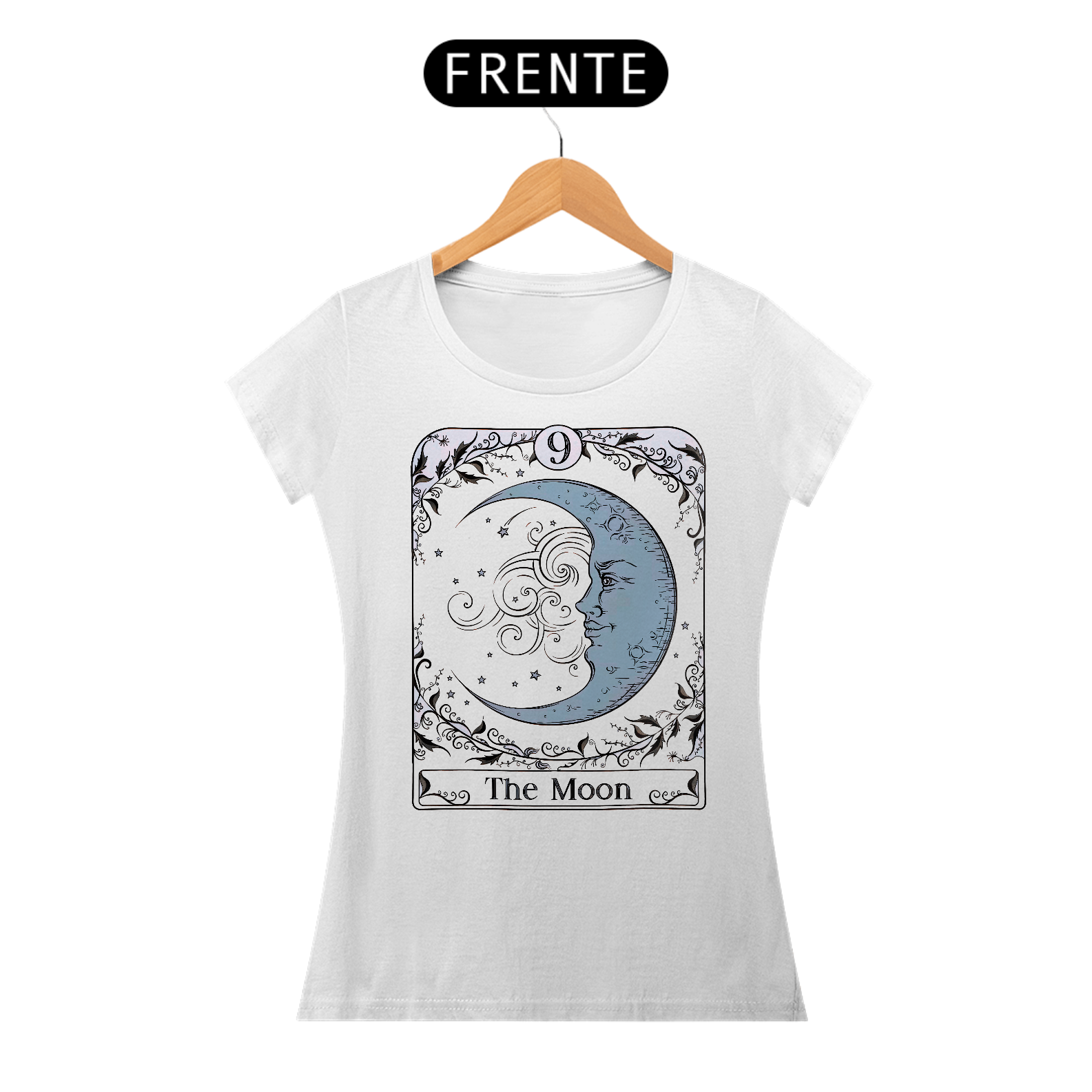 Nome do produto: Camiseta baby Carta de Tarot - A LUA - BLLUA15