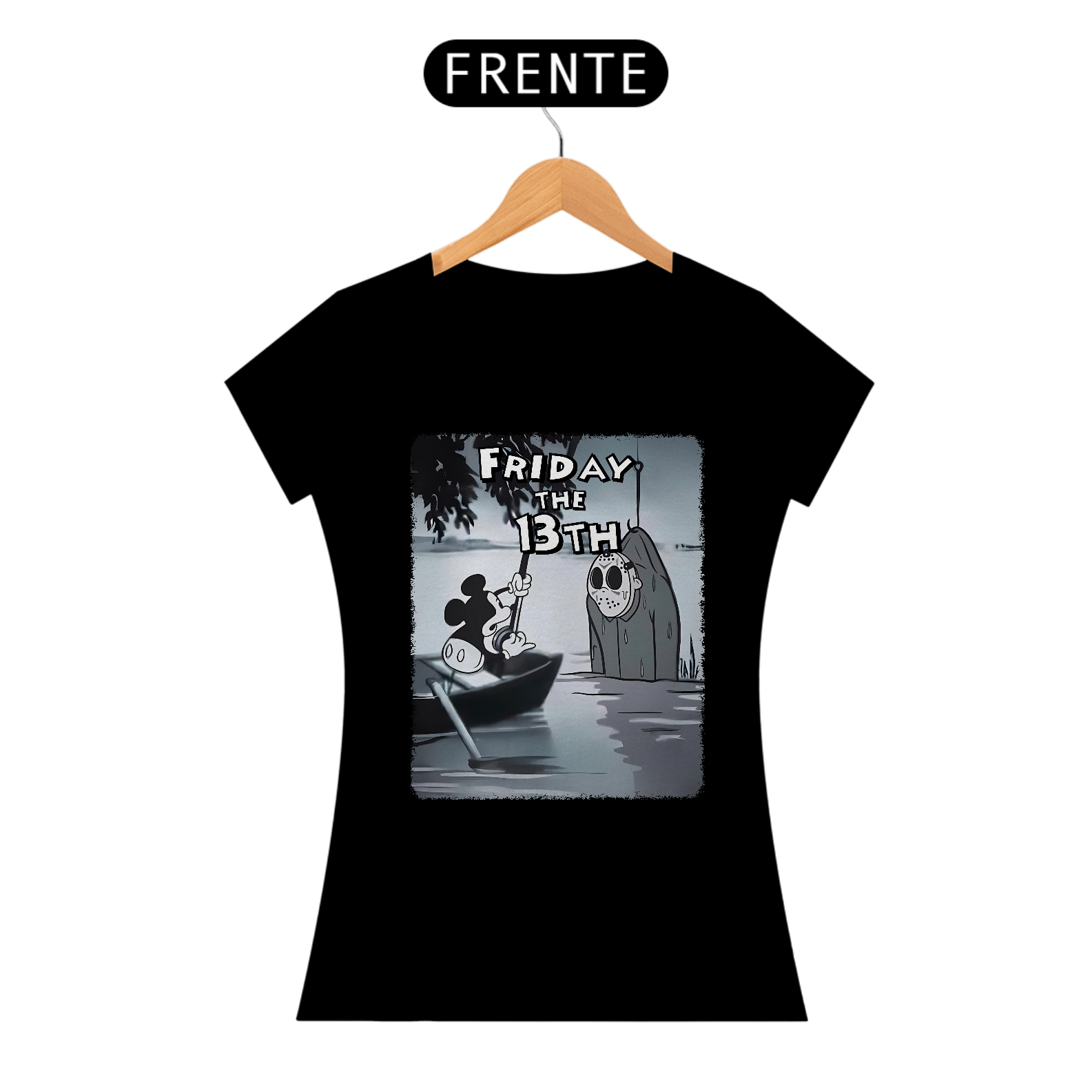 Nome do produto: Camiseta baby look Mickey Sexta-feira 13 - BLMSF09