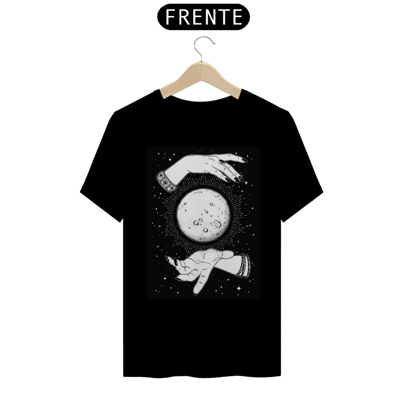 Nome do produto: Camiseta Mística - A Cigana e a Lua - CL30