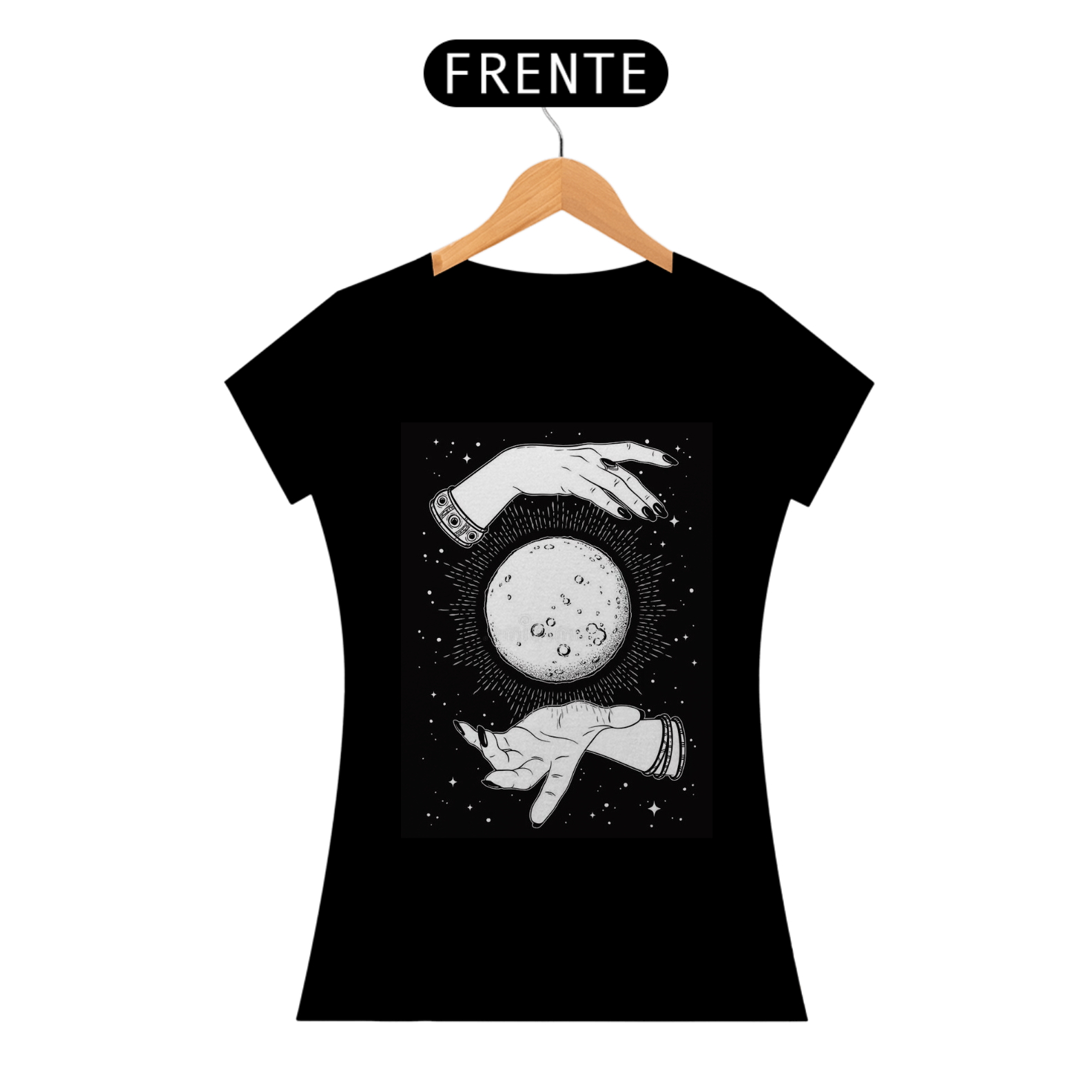 Nome do produto: Camiseta Baby look Mística - A Cigana e a Lua - BLCL29