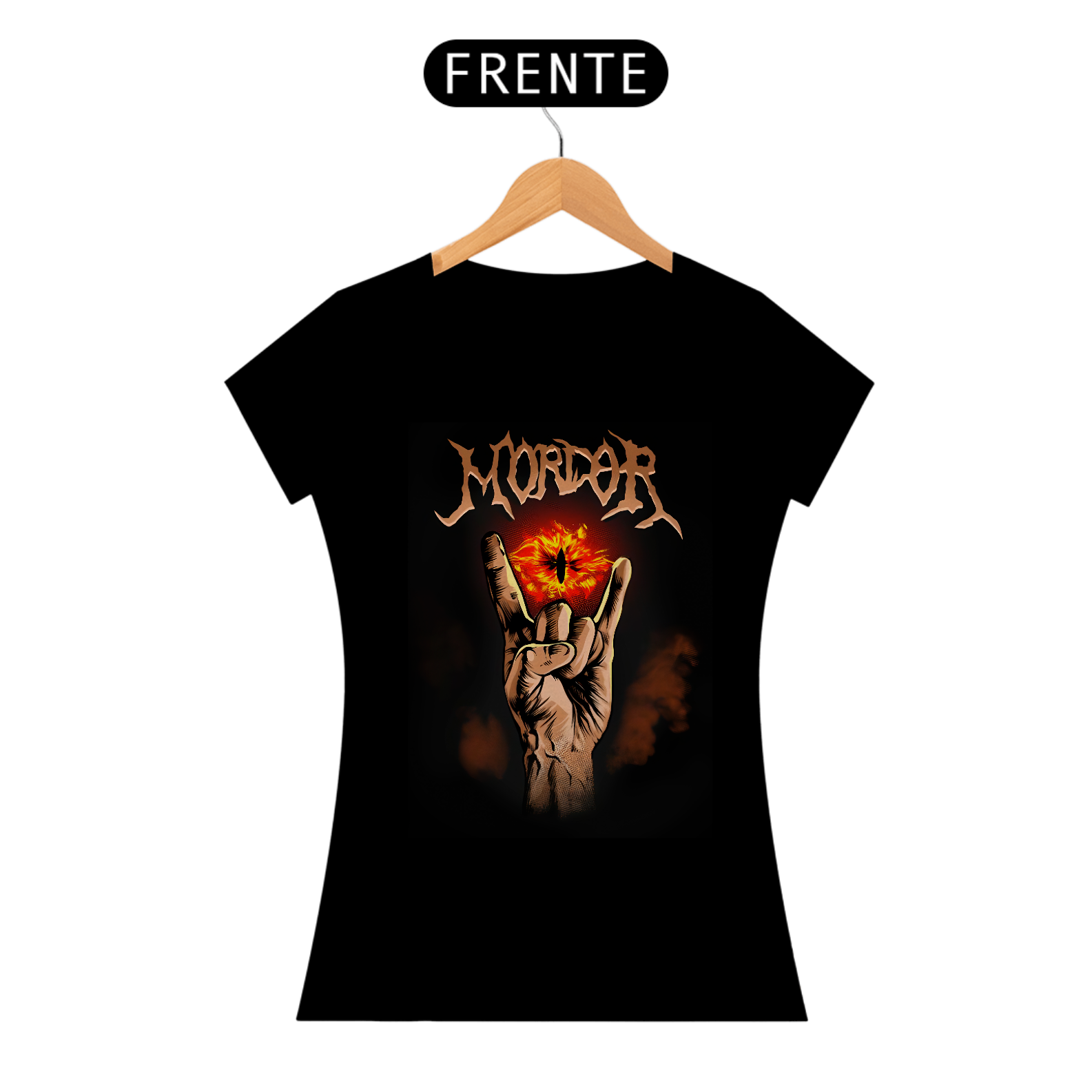 Nome do produto: Camiseta Baby Look Senhor dos anéis - Mordor Heavy Metal - BLMHM26