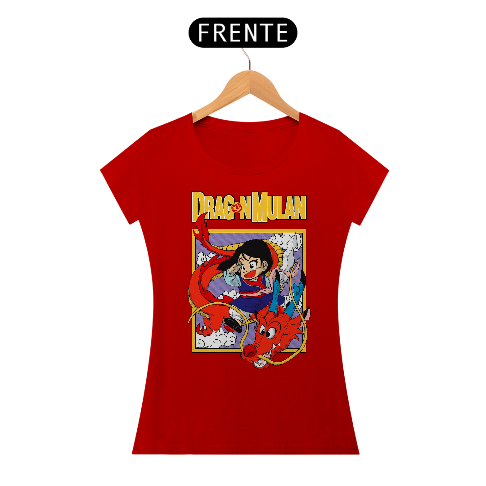 Nome do produto: Camiseta baby look  Dragon Mulan BLDM11