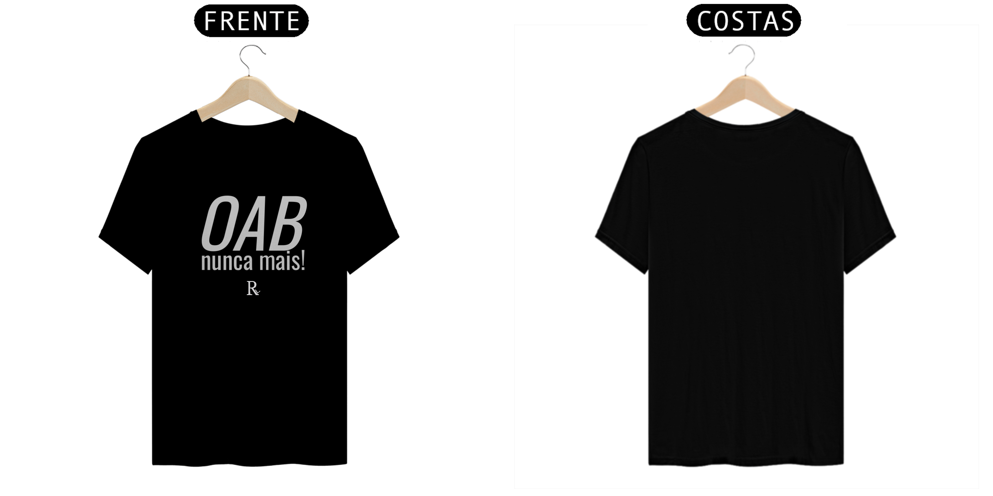Nome do produto: Camiseta - OAB nunca mais.