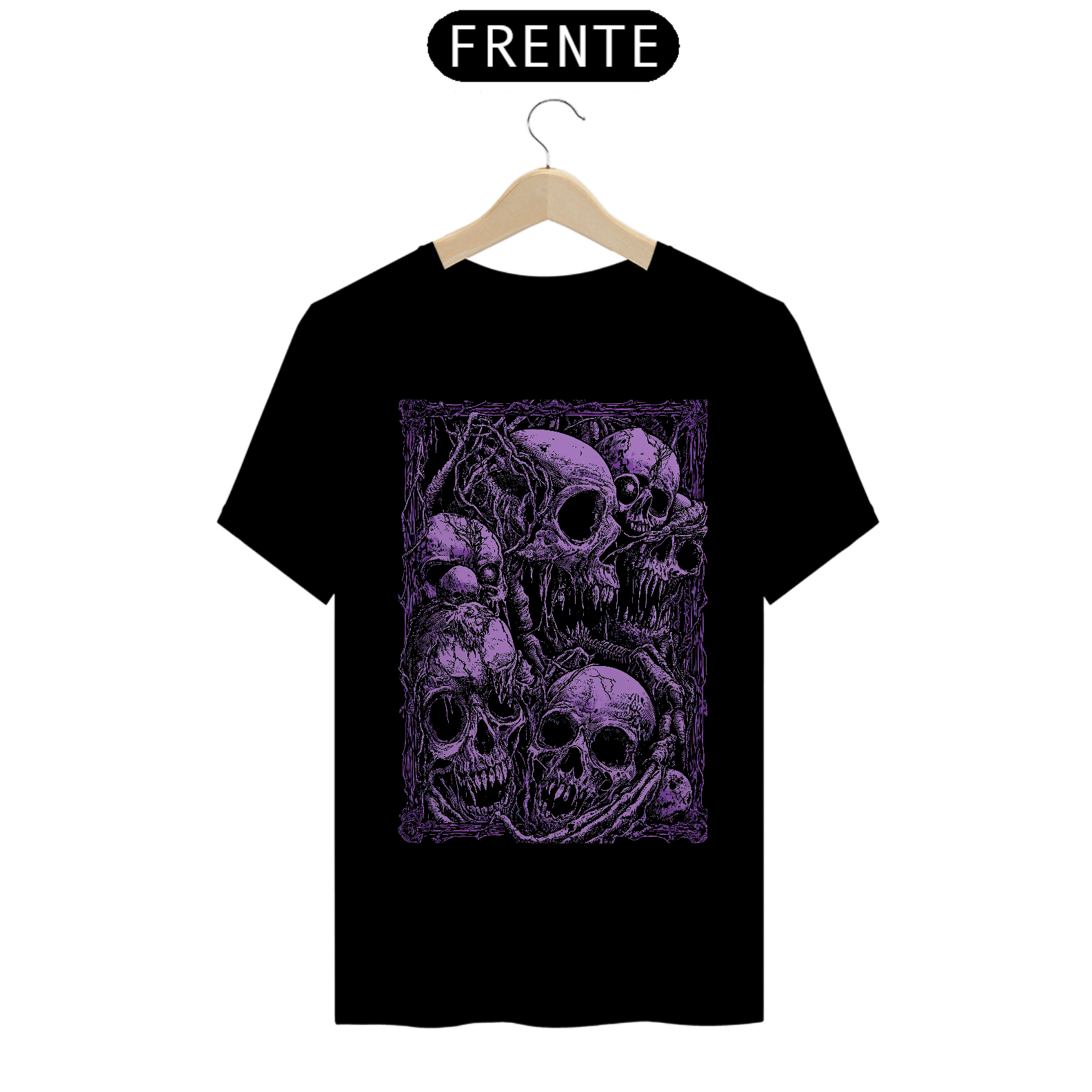 Camiseta Purple Skull