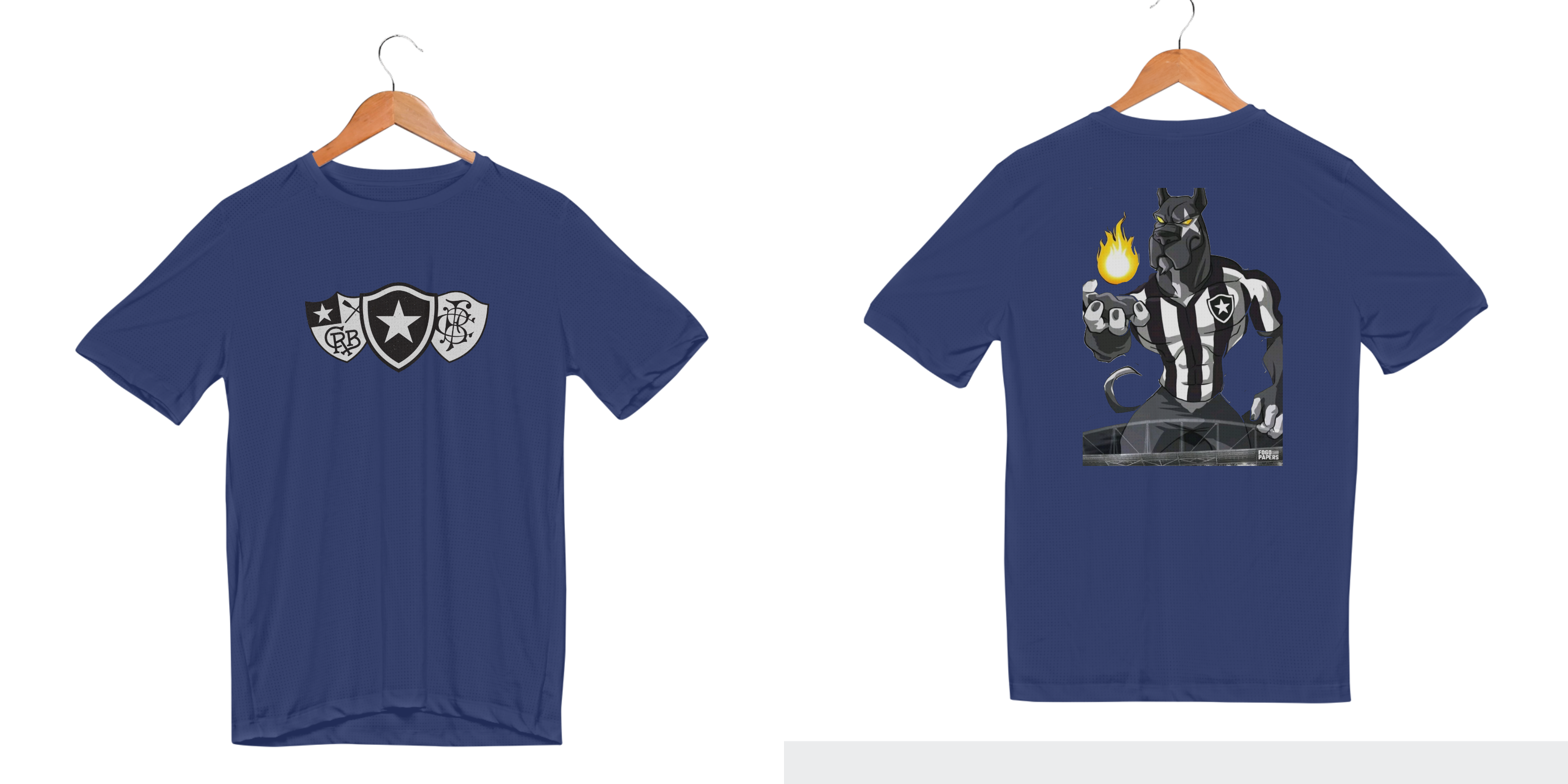 Nome do produto: Camiseta Sport Dry Uv BOTAFOGO ESCUDOS E BIRIBA