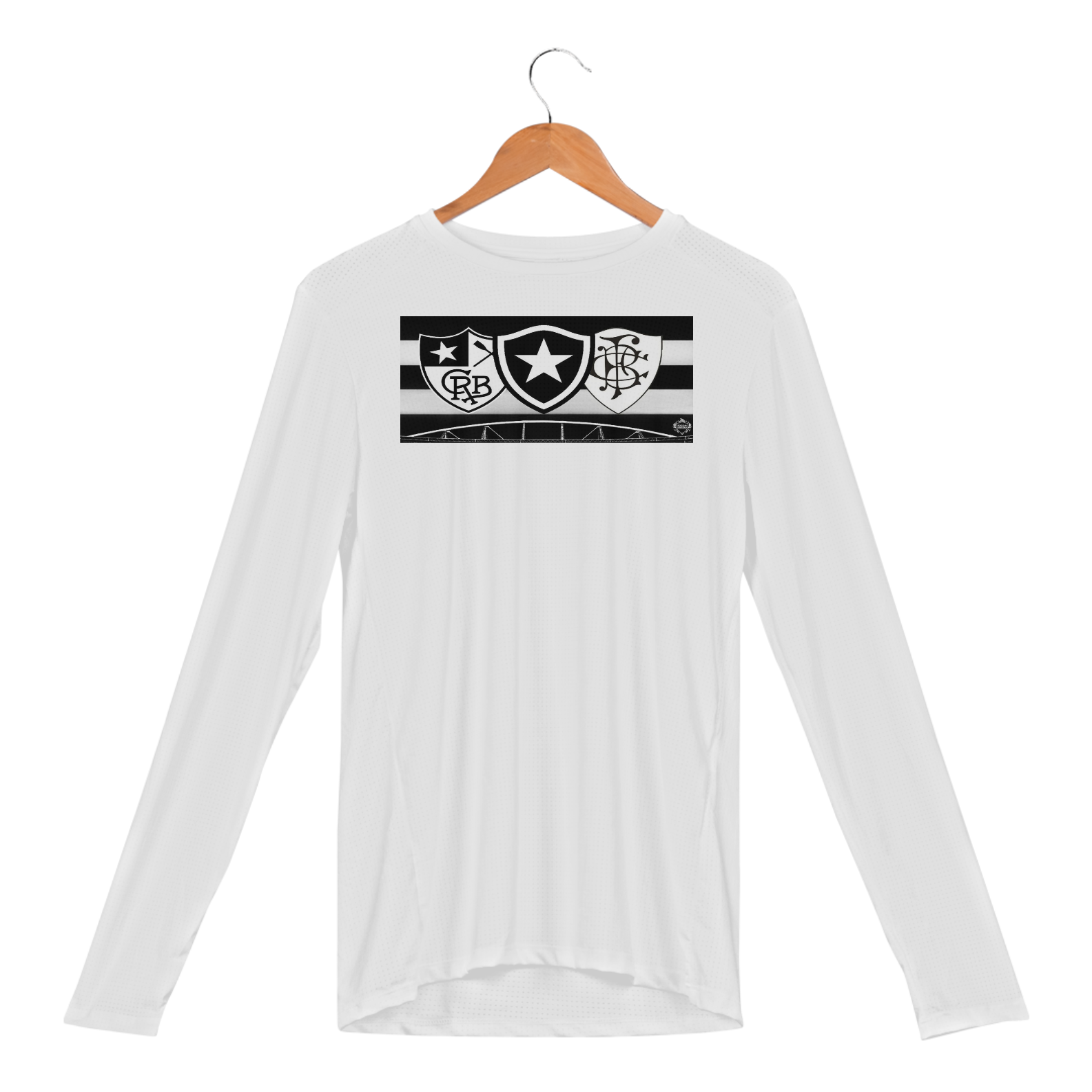 Nome do produto: Camisa Manga Longa Sport Dry Uv BOTAFOGO ESCUDOS