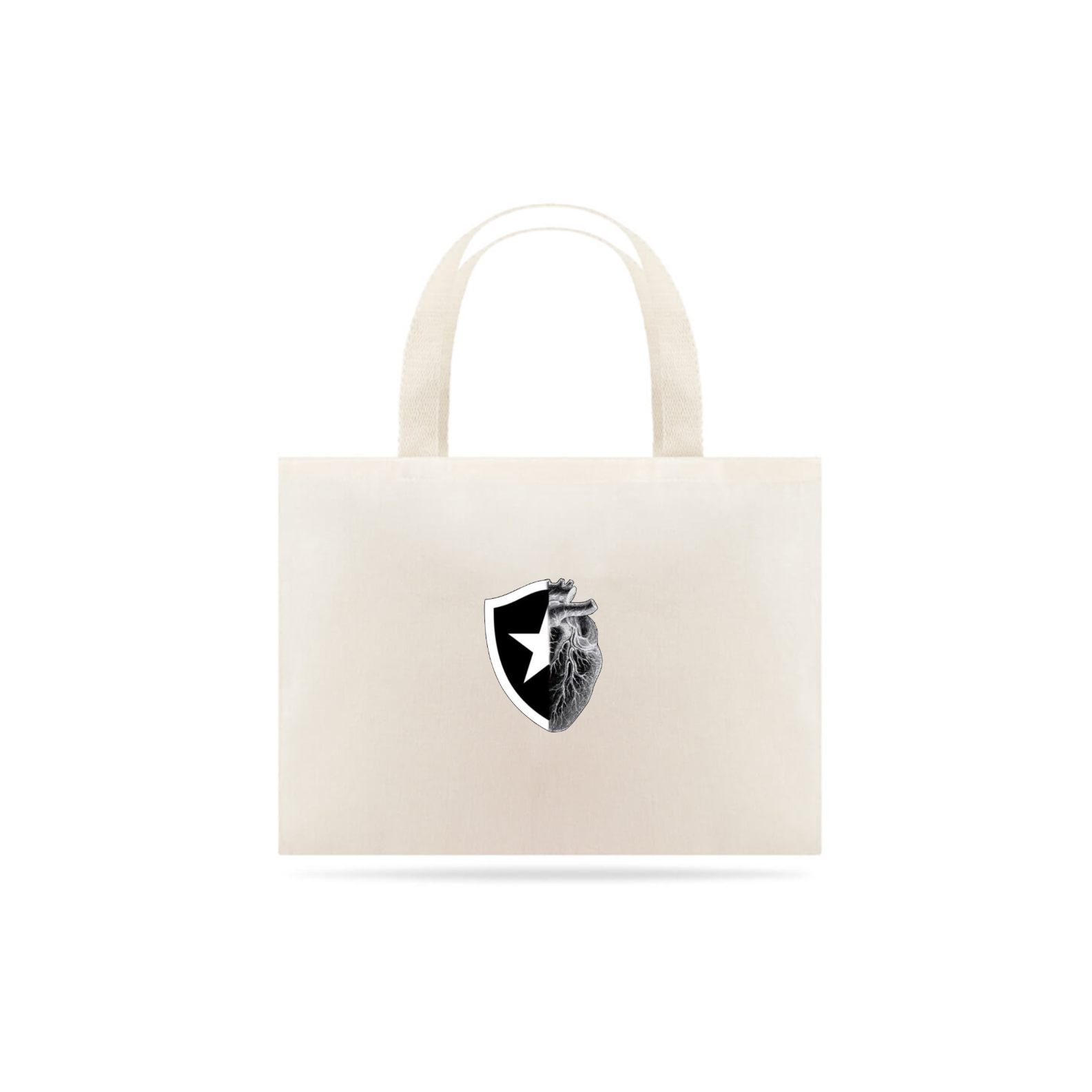 Nome do produto: Eco Bag Grande BOTAFOGO CORAÇÃO