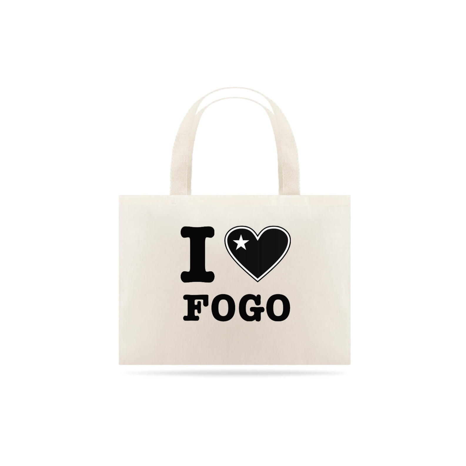 Nome do produto: Eco Bag Grande I LOVE FOGO