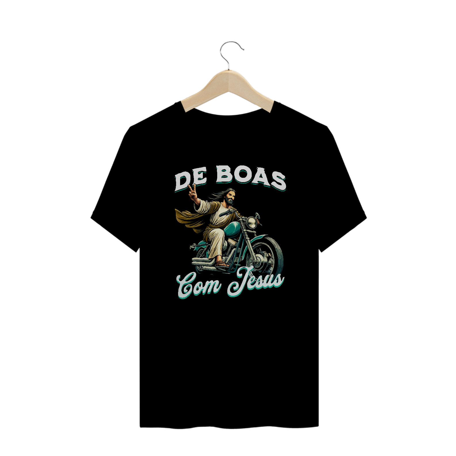 Nome do produto: De Boas com Jesus - Plus Size