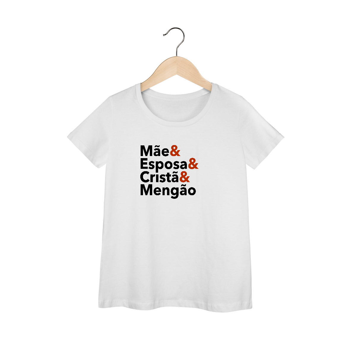 Mãe & Esposa & Cristã & Mengão (Baby-look)