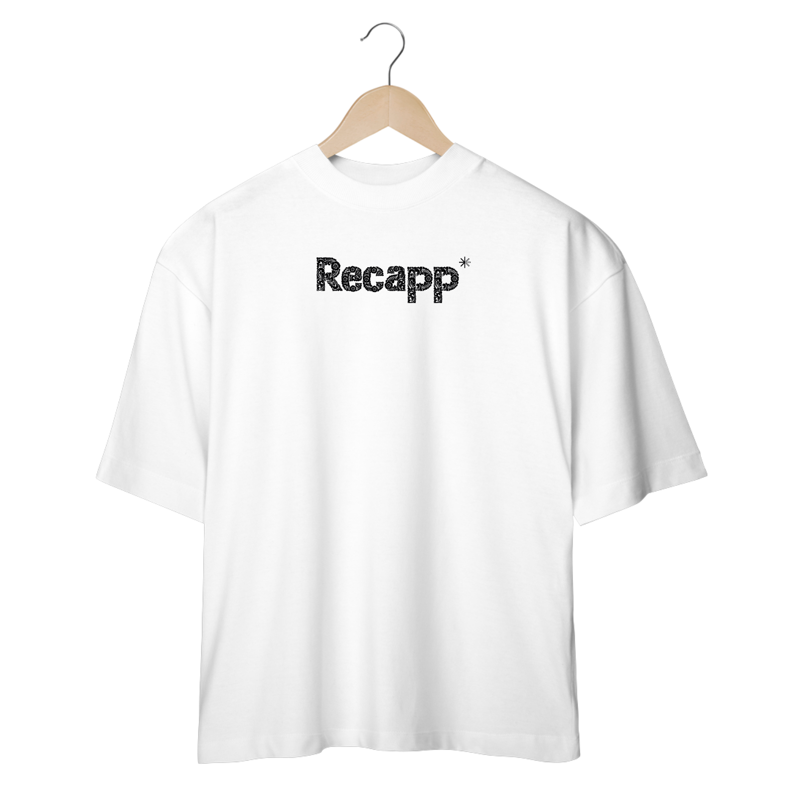 Nome do produto: Oversized Floral (estampa preta)