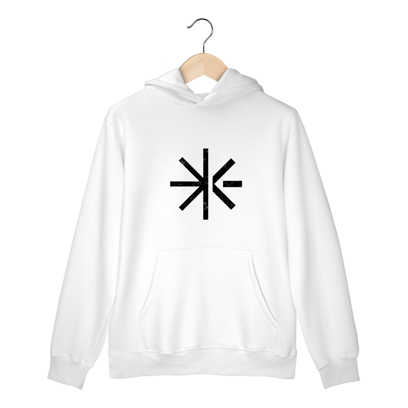 Nome do produto: Moletom Canguru Marmorizada (estampa preta)