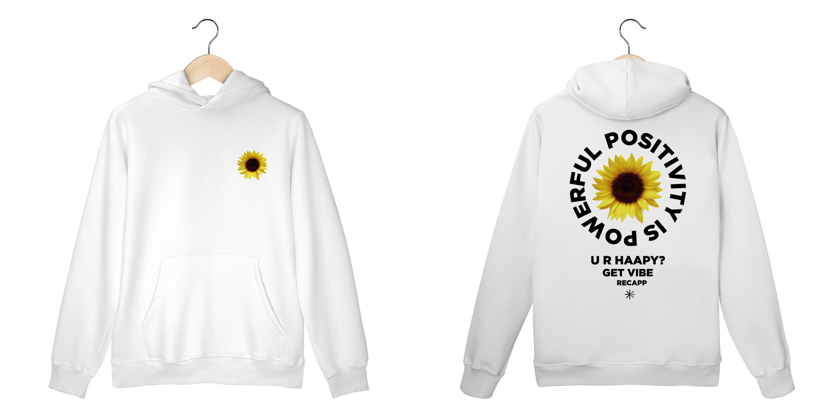 Nome do produto: Moletom Canguru Get Vibes (escrita preta)