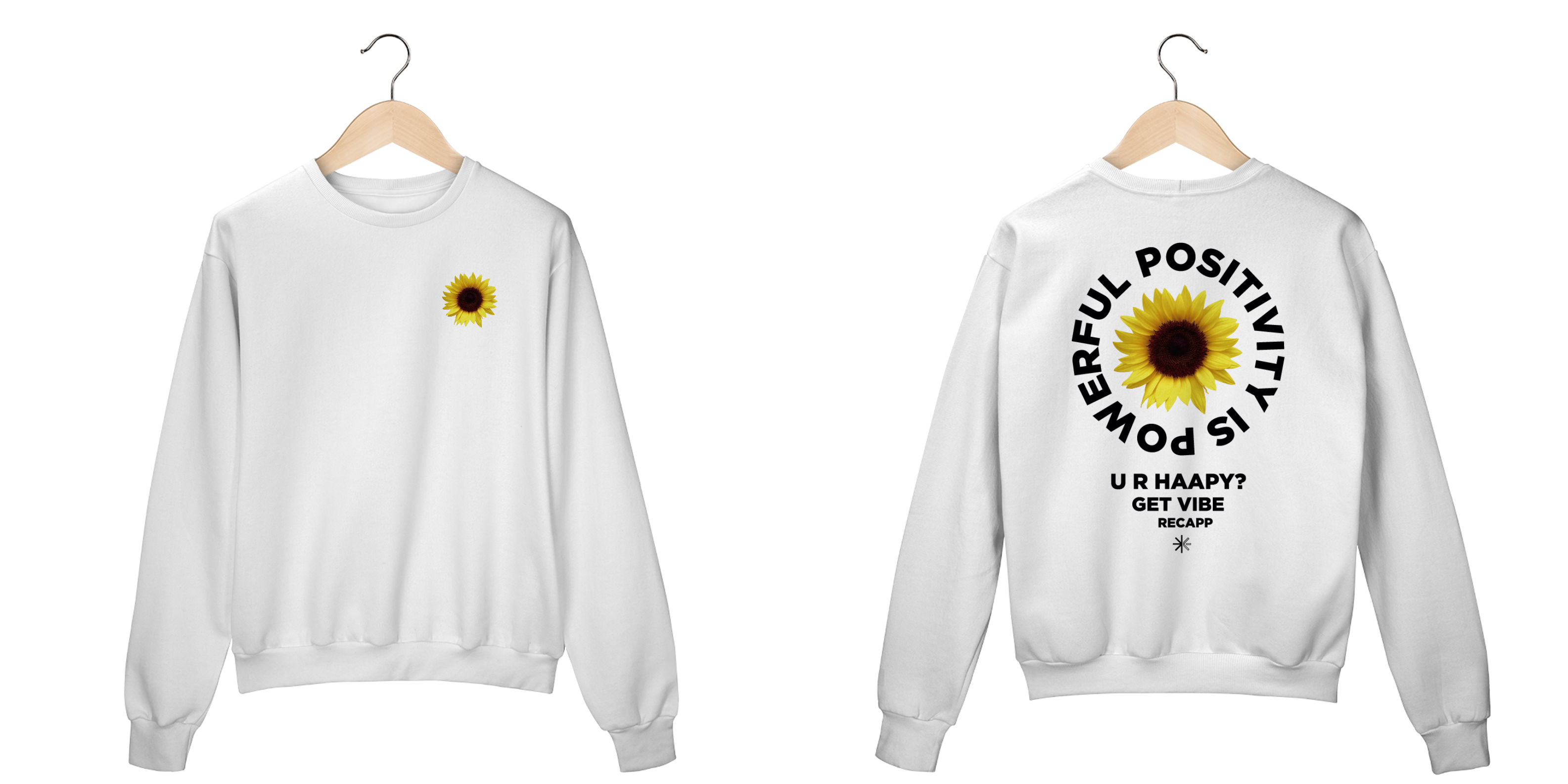 Nome do produto: Moletom Get Vibes (escrita preta)