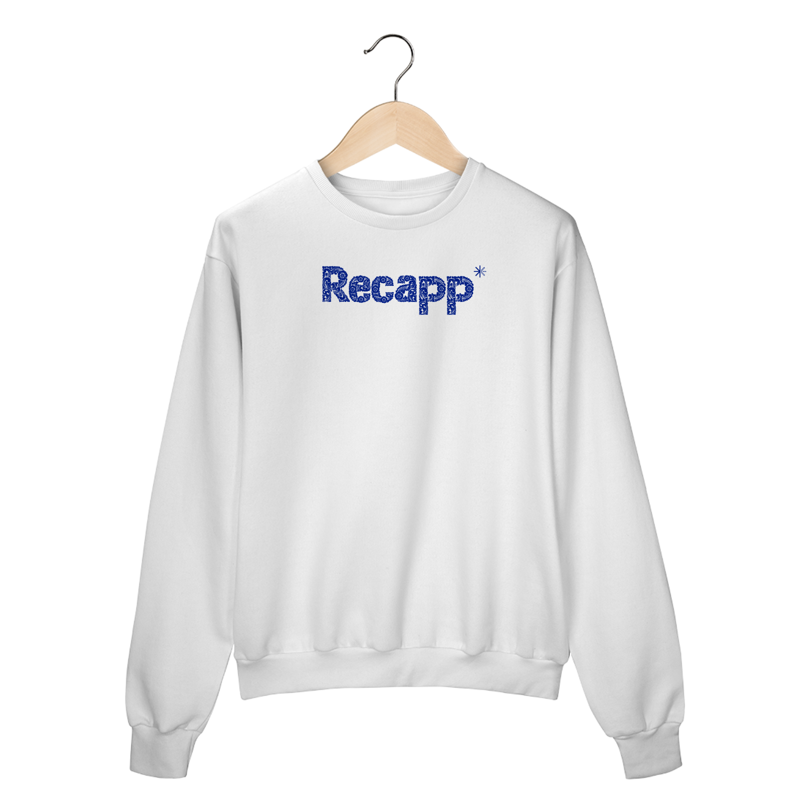 Nome do produto: Moletom Floral (estampa azul)