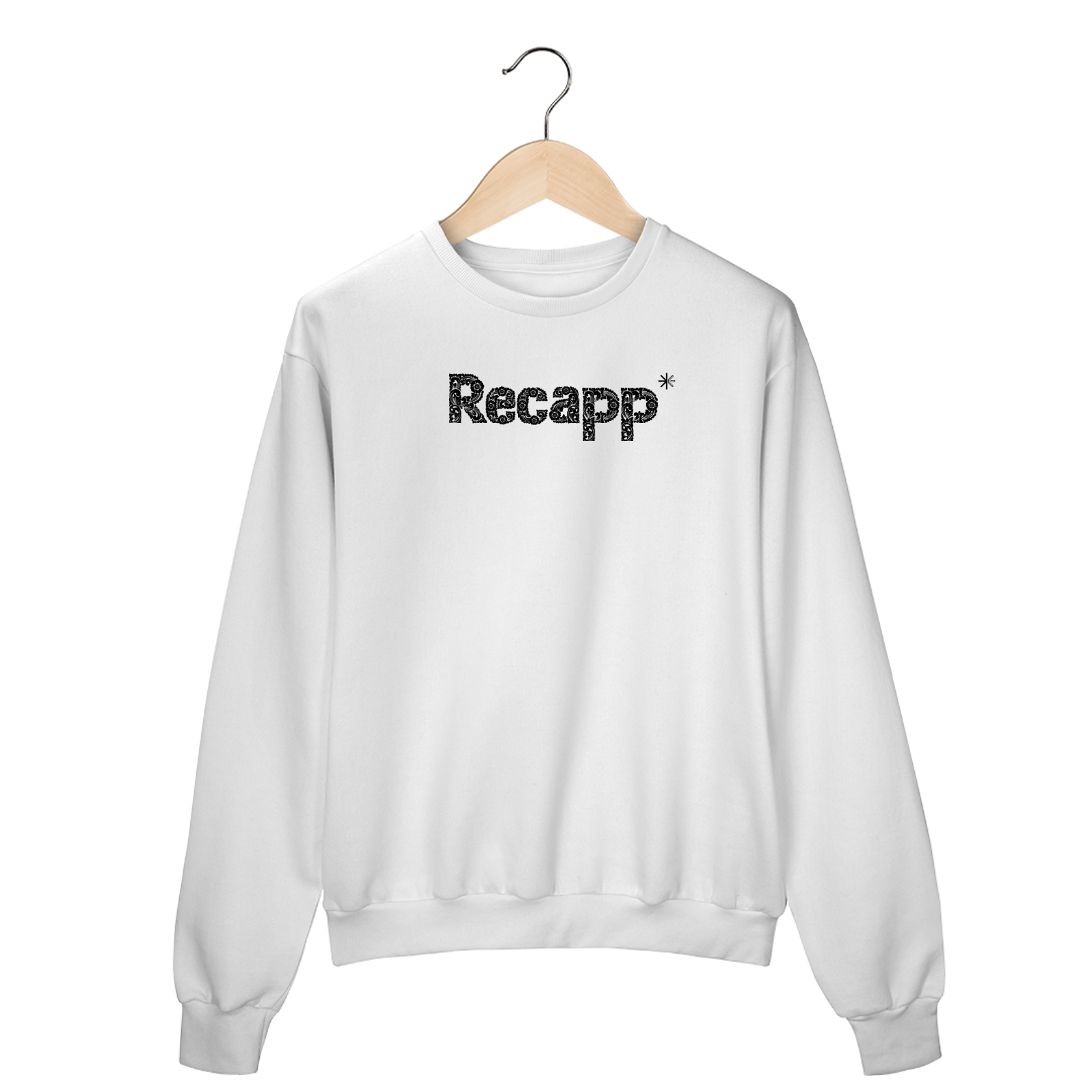 Nome do produto: Moletom Floral (estampa preta)