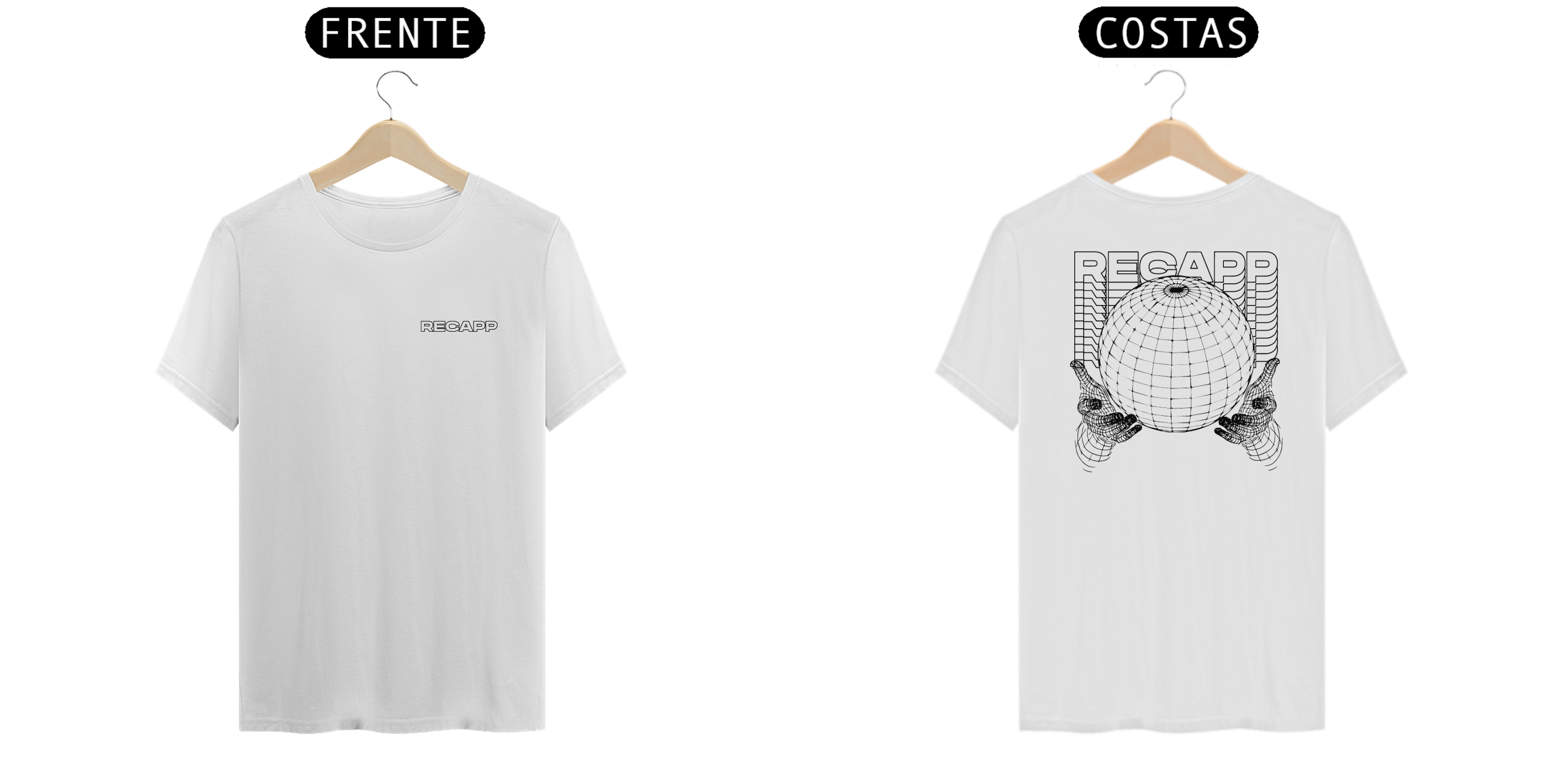 Nome do produto: Camiseta World (estampa branca) 