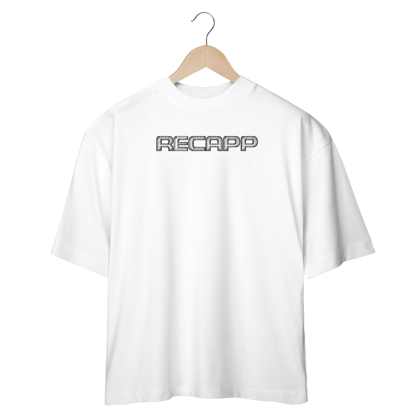 Nome do produto: Oversized 3D (estampa preta)