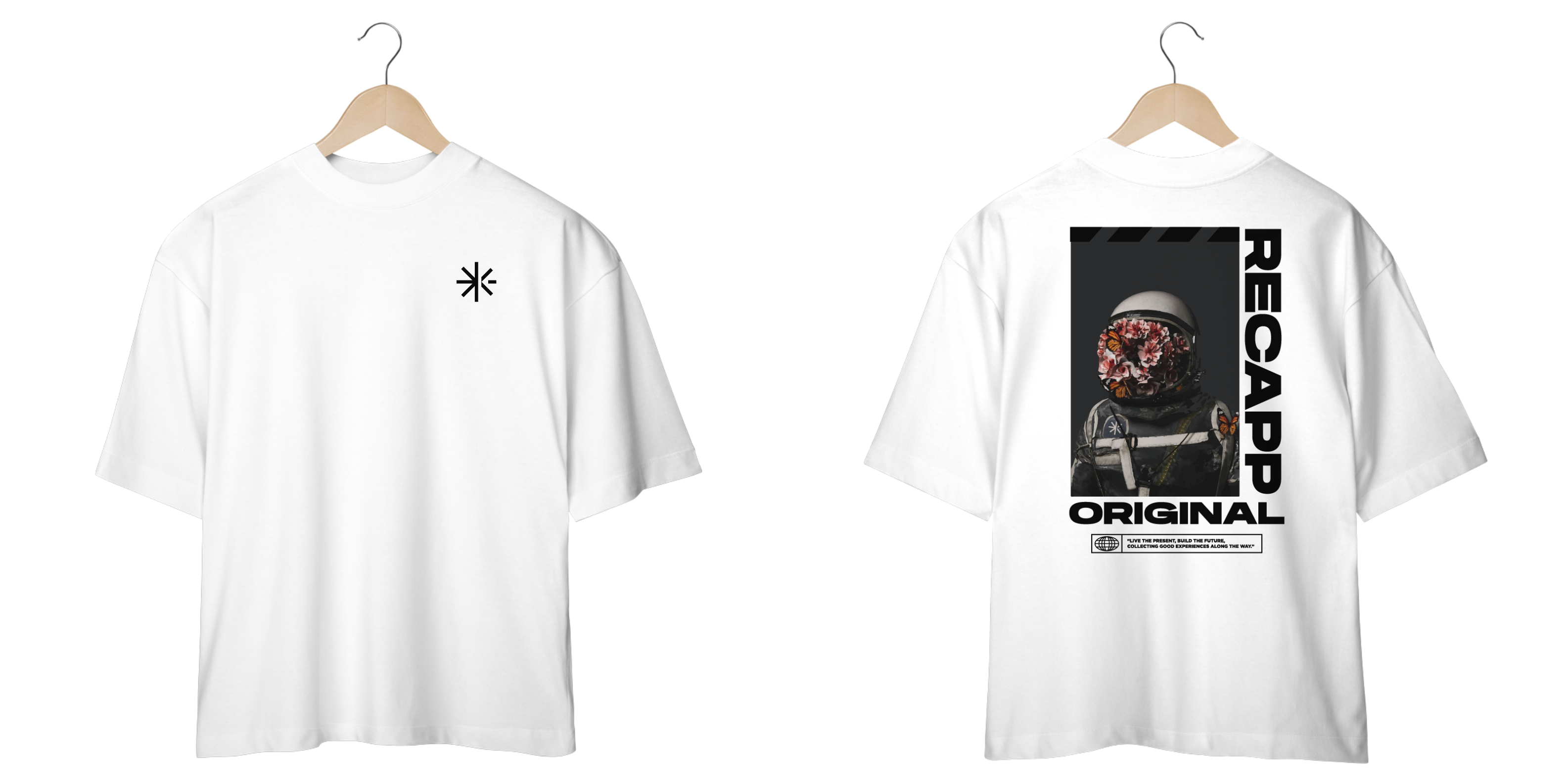 Nome do produto: Oversized Space Flowers (estampa preta)