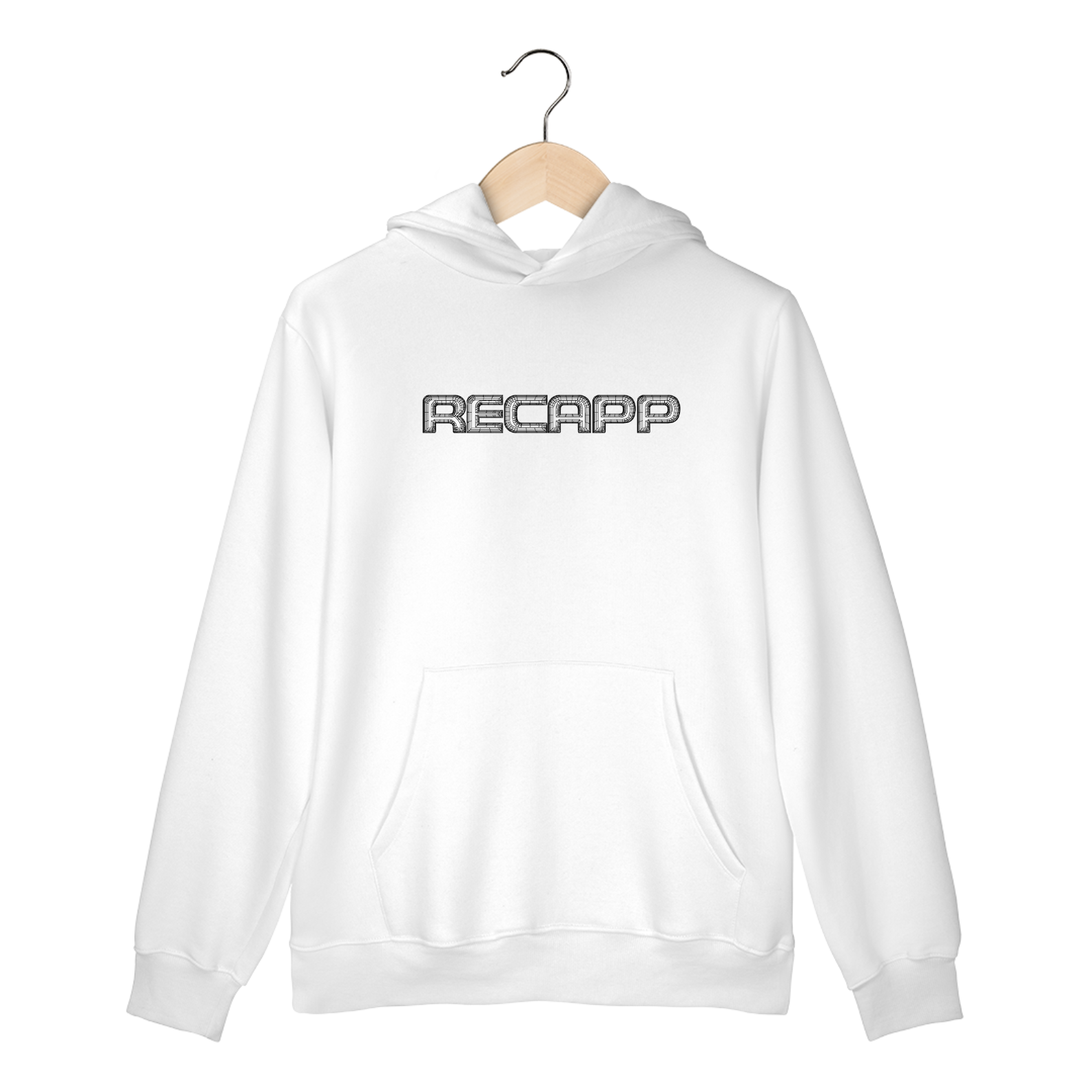 Nome do produto: Moletom Canguru 3D (estampa preta)