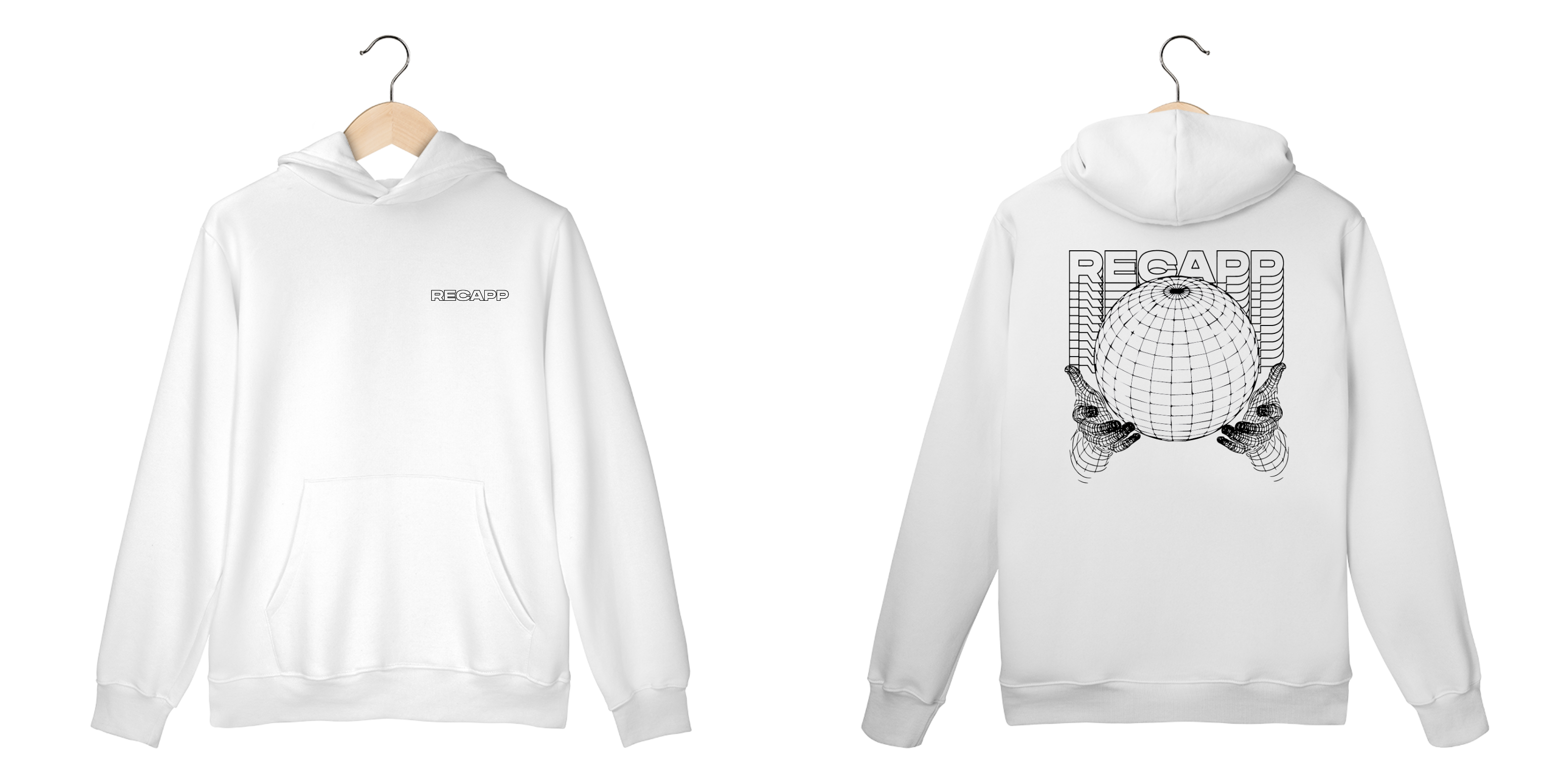 Nome do produto: Moletom Canguru World (estampa preta)