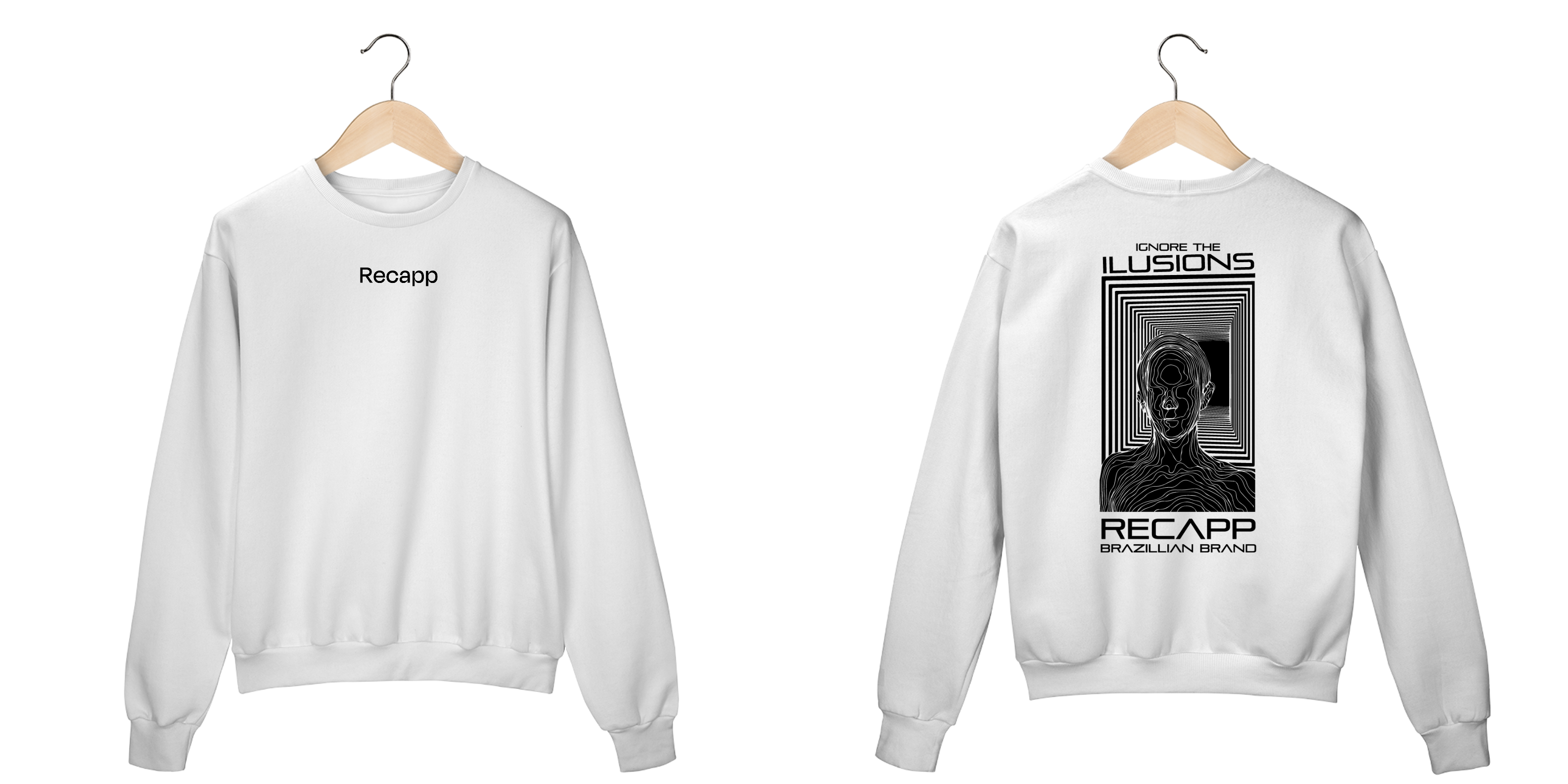 Nome do produto: Moletom Ilusions (estampa preta)