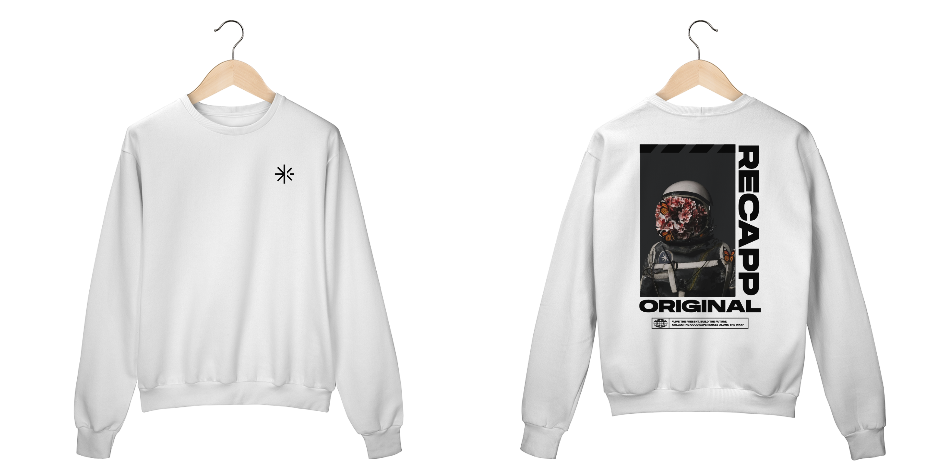 Nome do produto: Moletom Space Flowers (estampa preta)