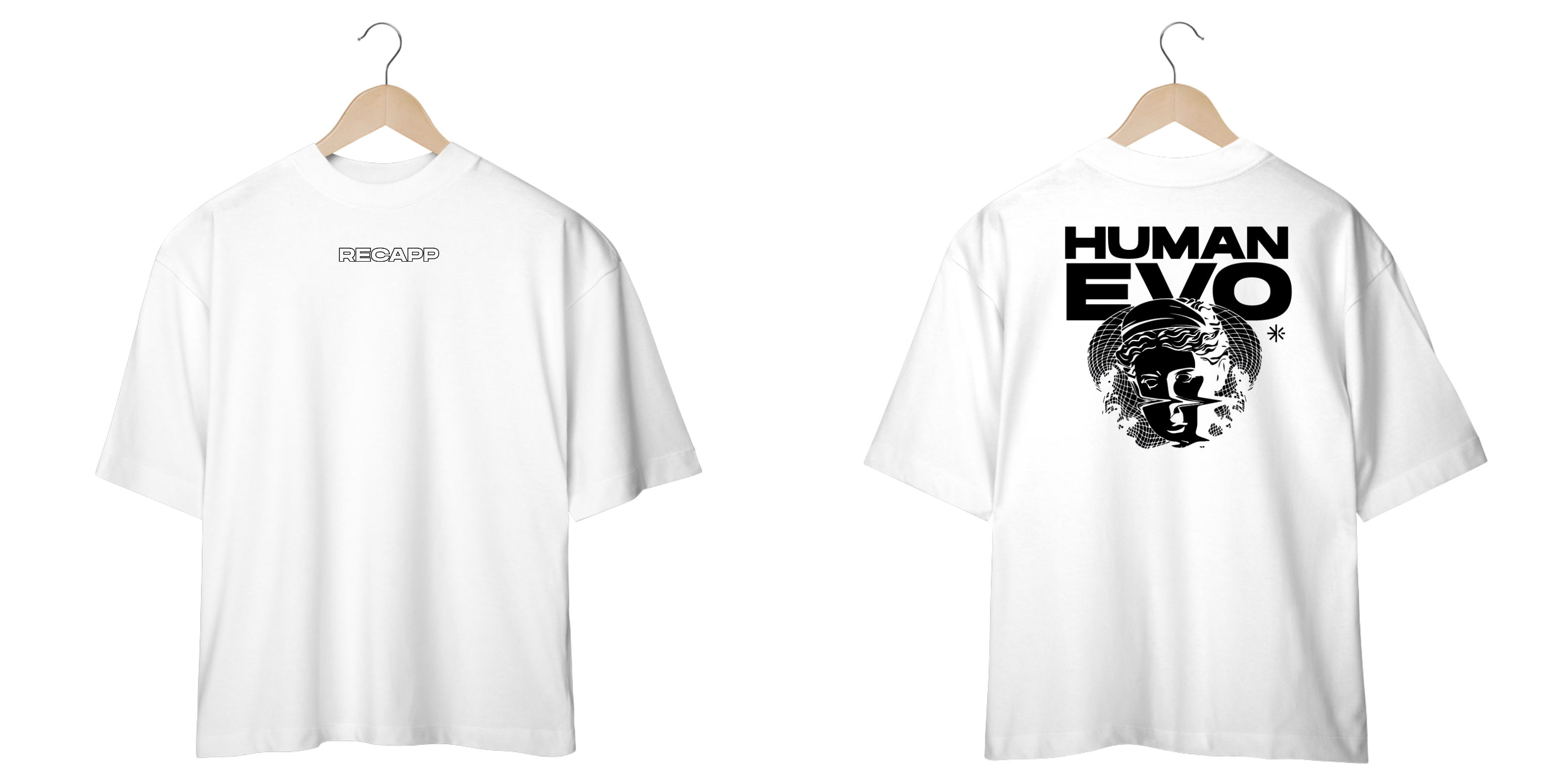 Nome do produto: Oversized Human Evo (estampa preta)