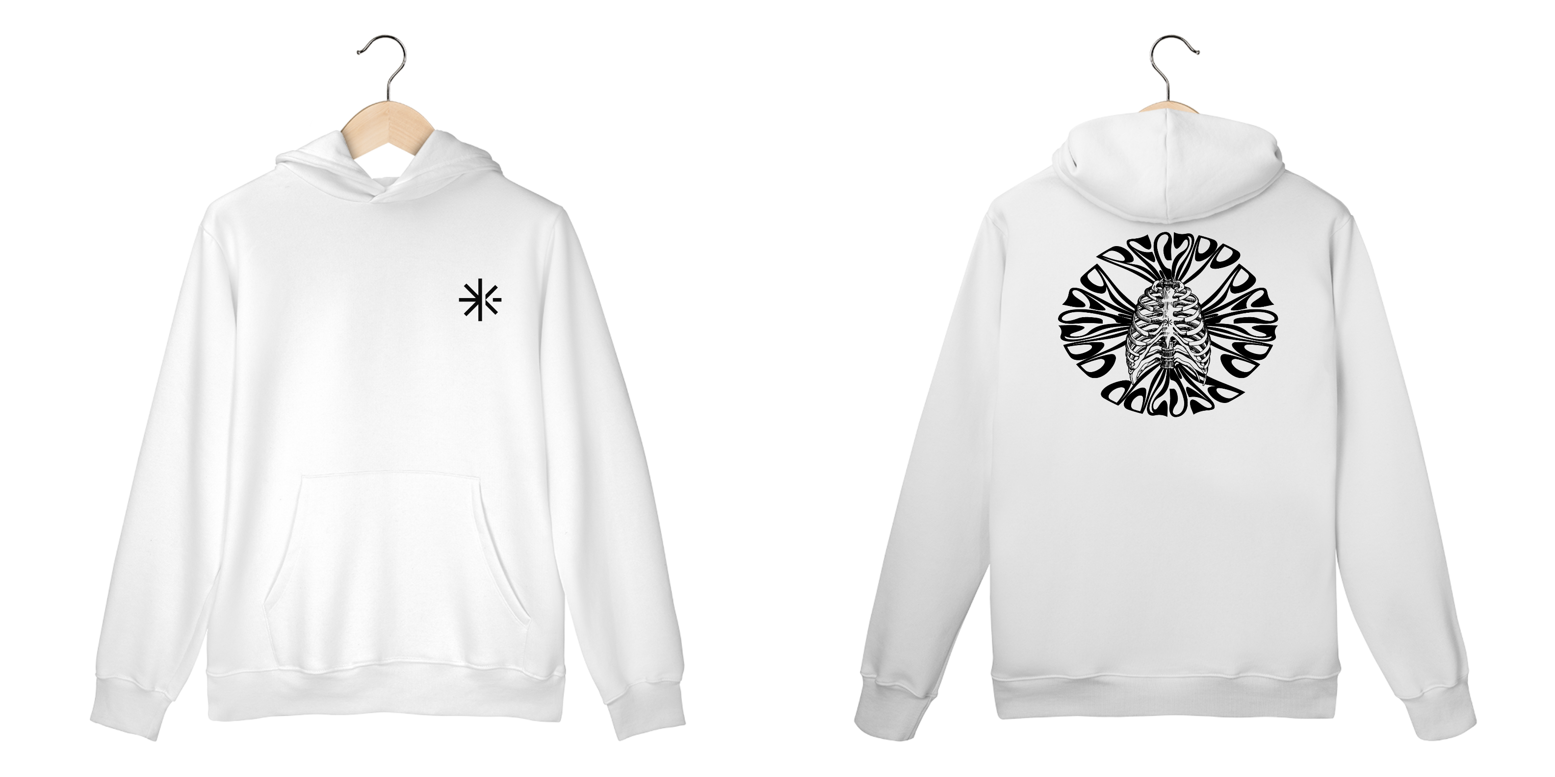 Nome do produto: Moletom Canguru Human (estampa preta)