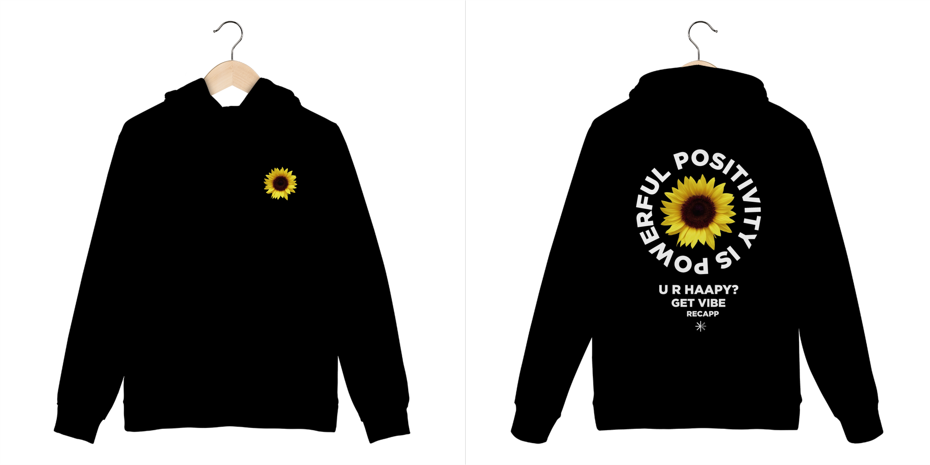 Nome do produto: Moletom Canguru Get Vibes (escrita branca)