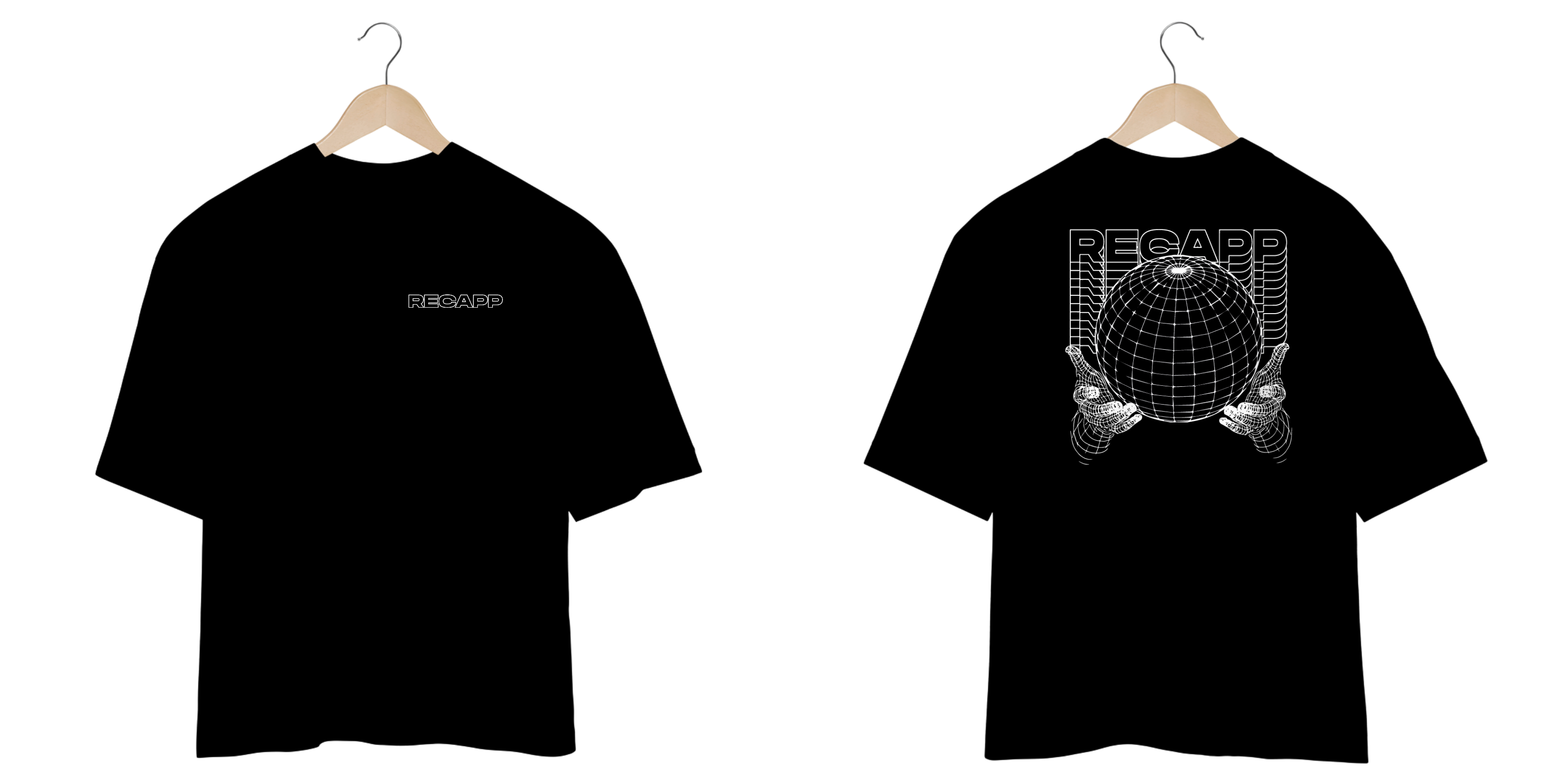 Nome do produto: Oversized World (estampa branca)