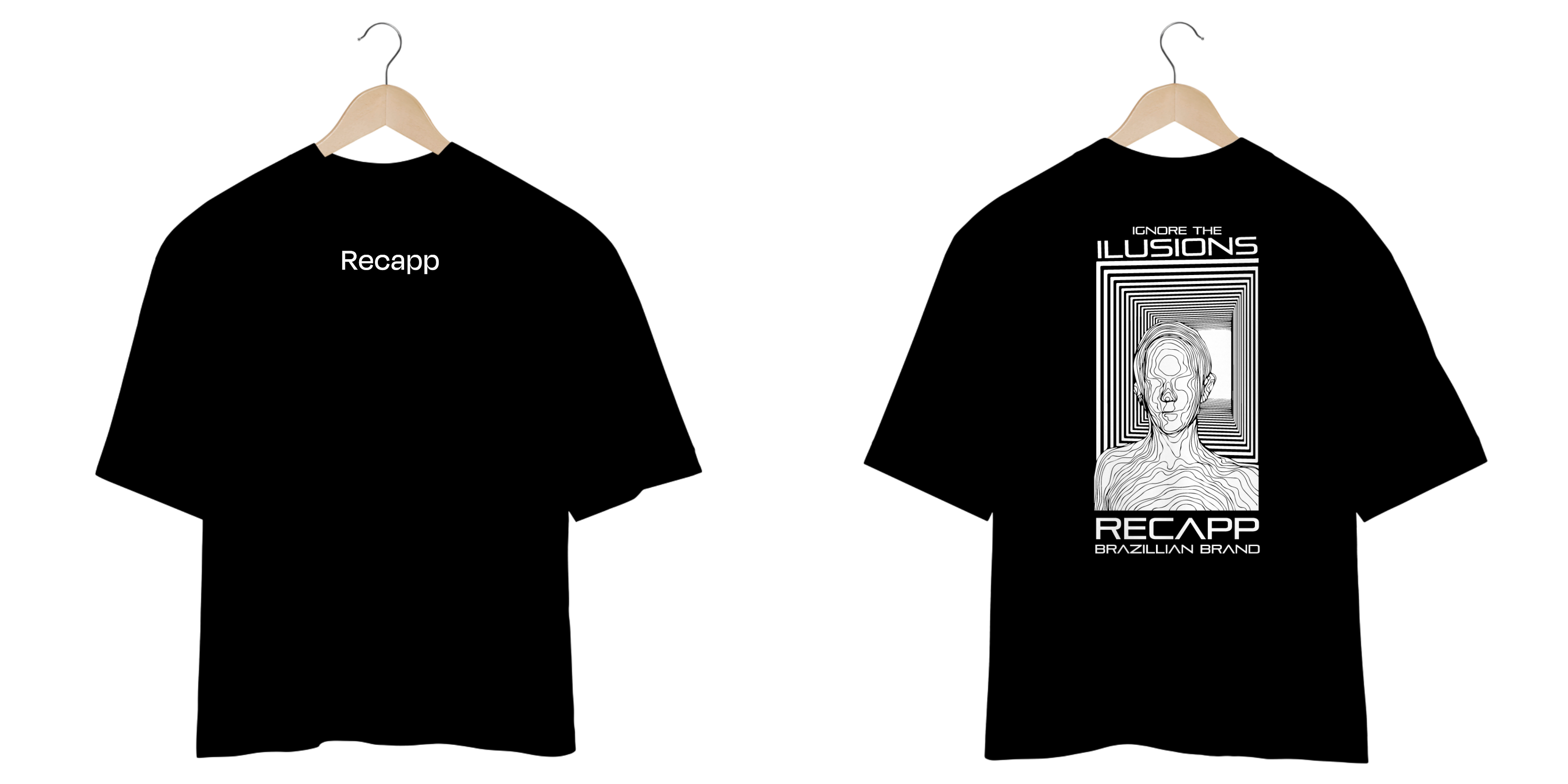 Nome do produto: Oversized Ilusions (estampa branca)