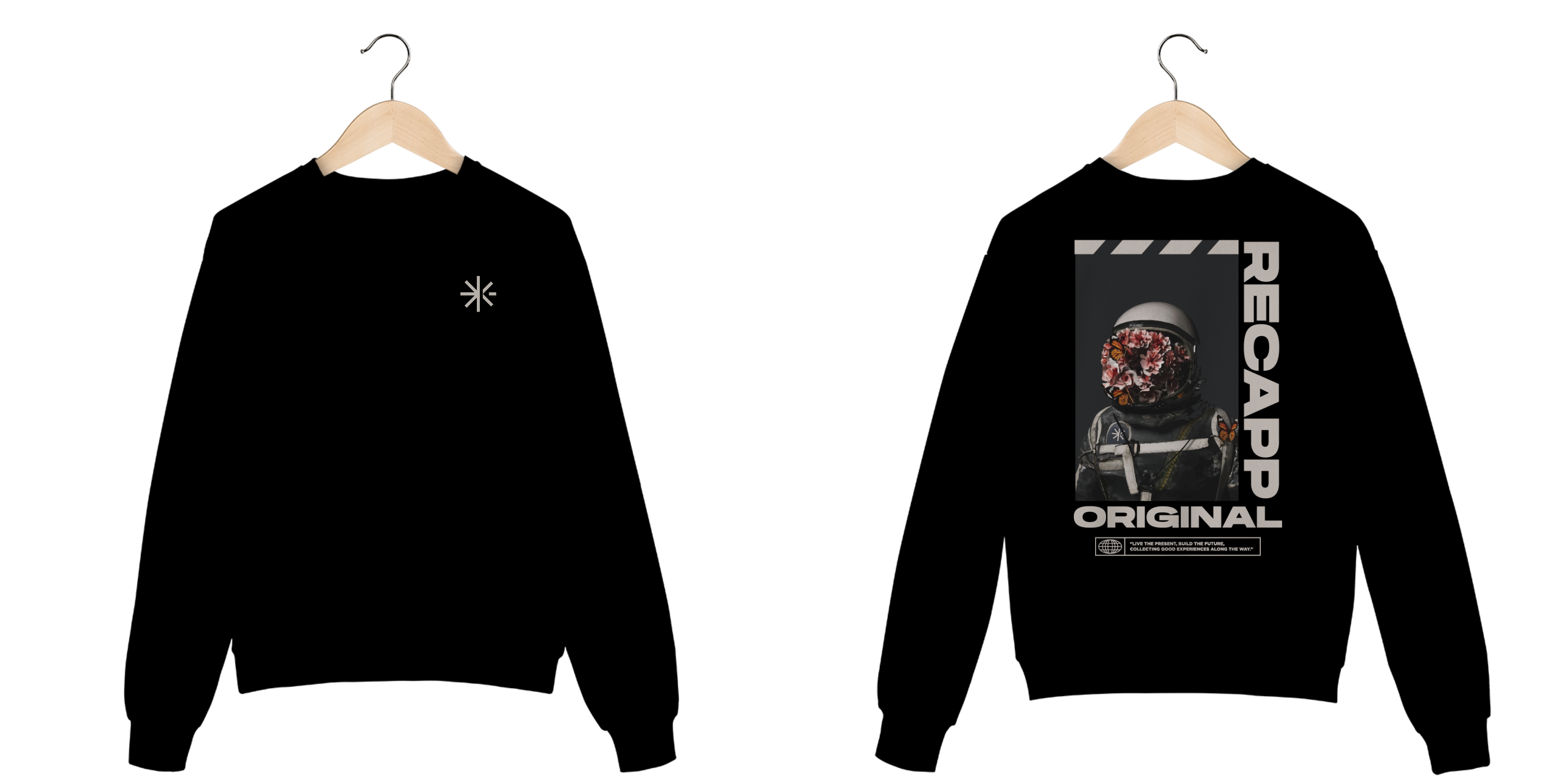 Nome do produto: Moletom Space Flowers (estampa branca)