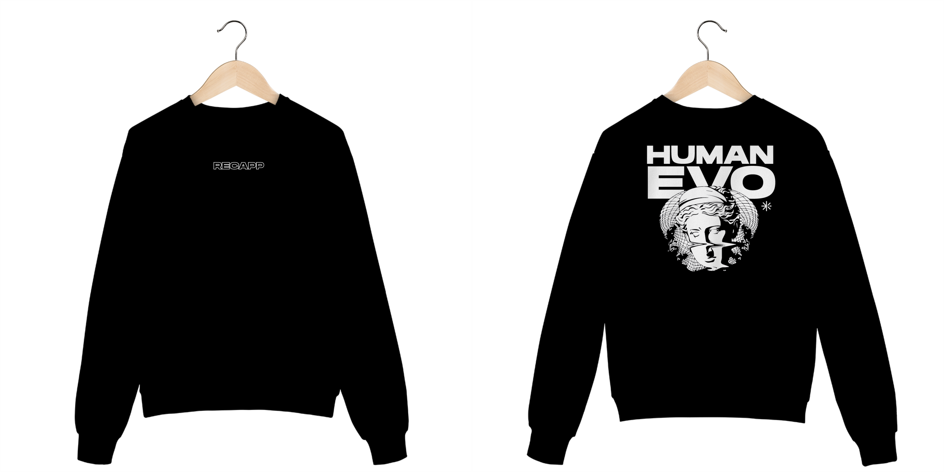 Nome do produto: Moletom Human Evo (estampa branca)